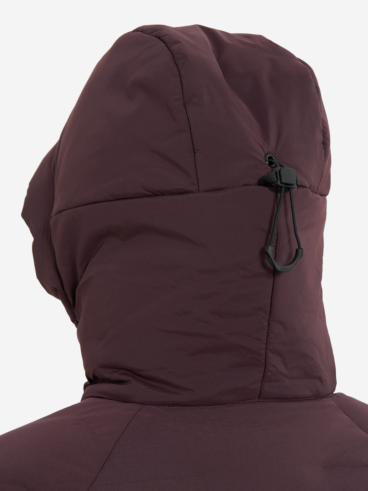 фото Пальто пуховое женское mountain hardwear stretchdown, фиолетовый