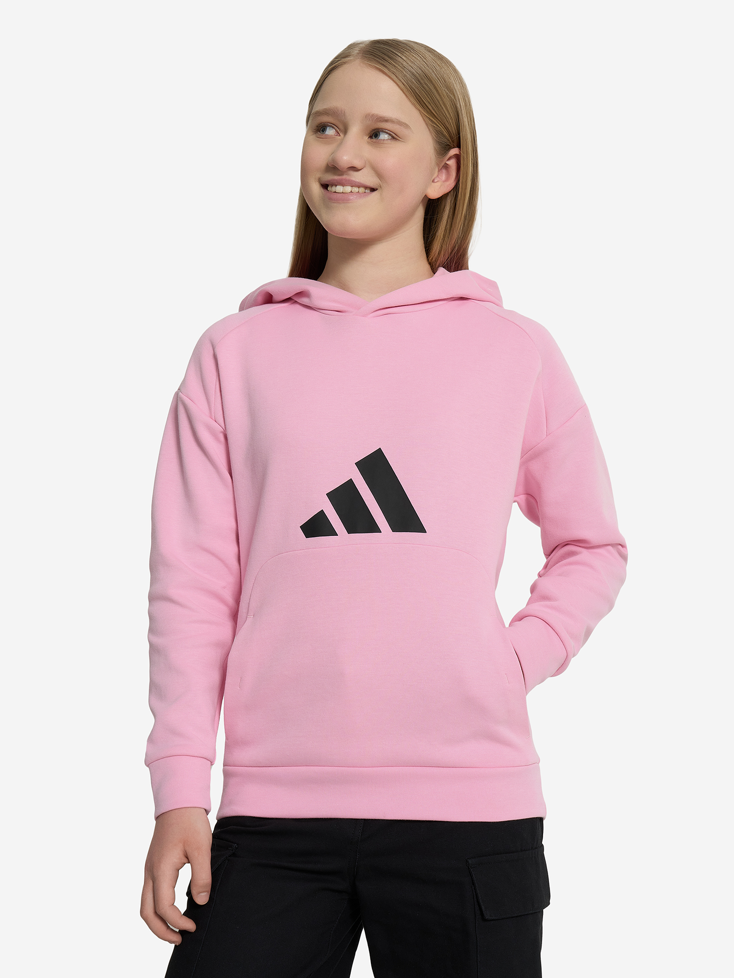 фото Худи для девочек adidas, розовый