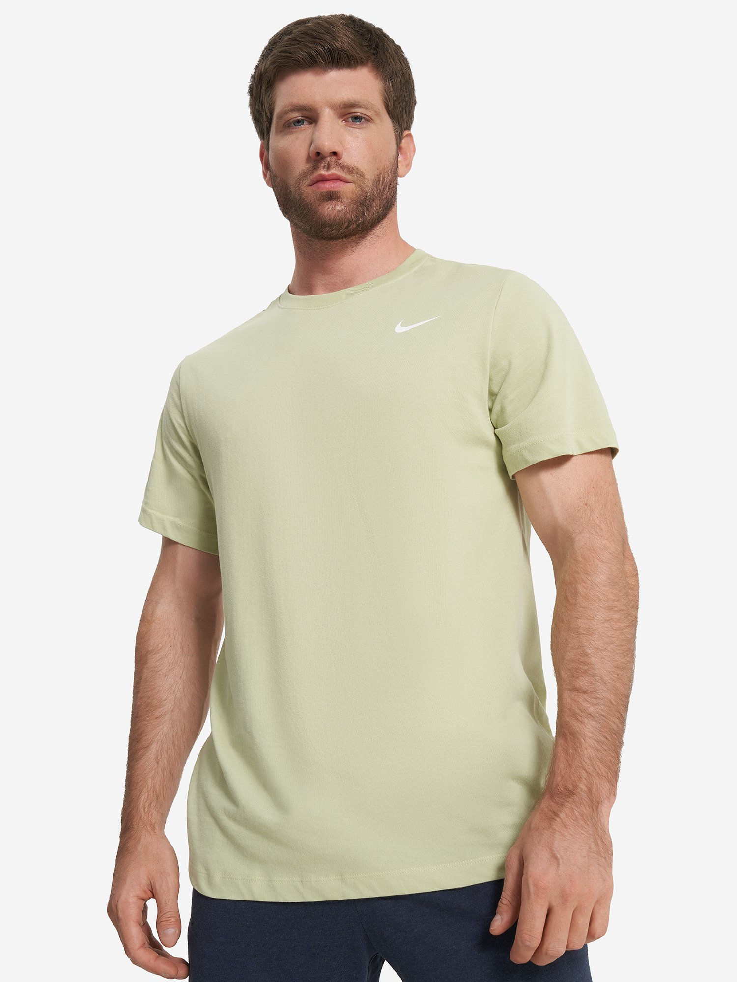 фото Футболка мужская nike crew solid, зеленый