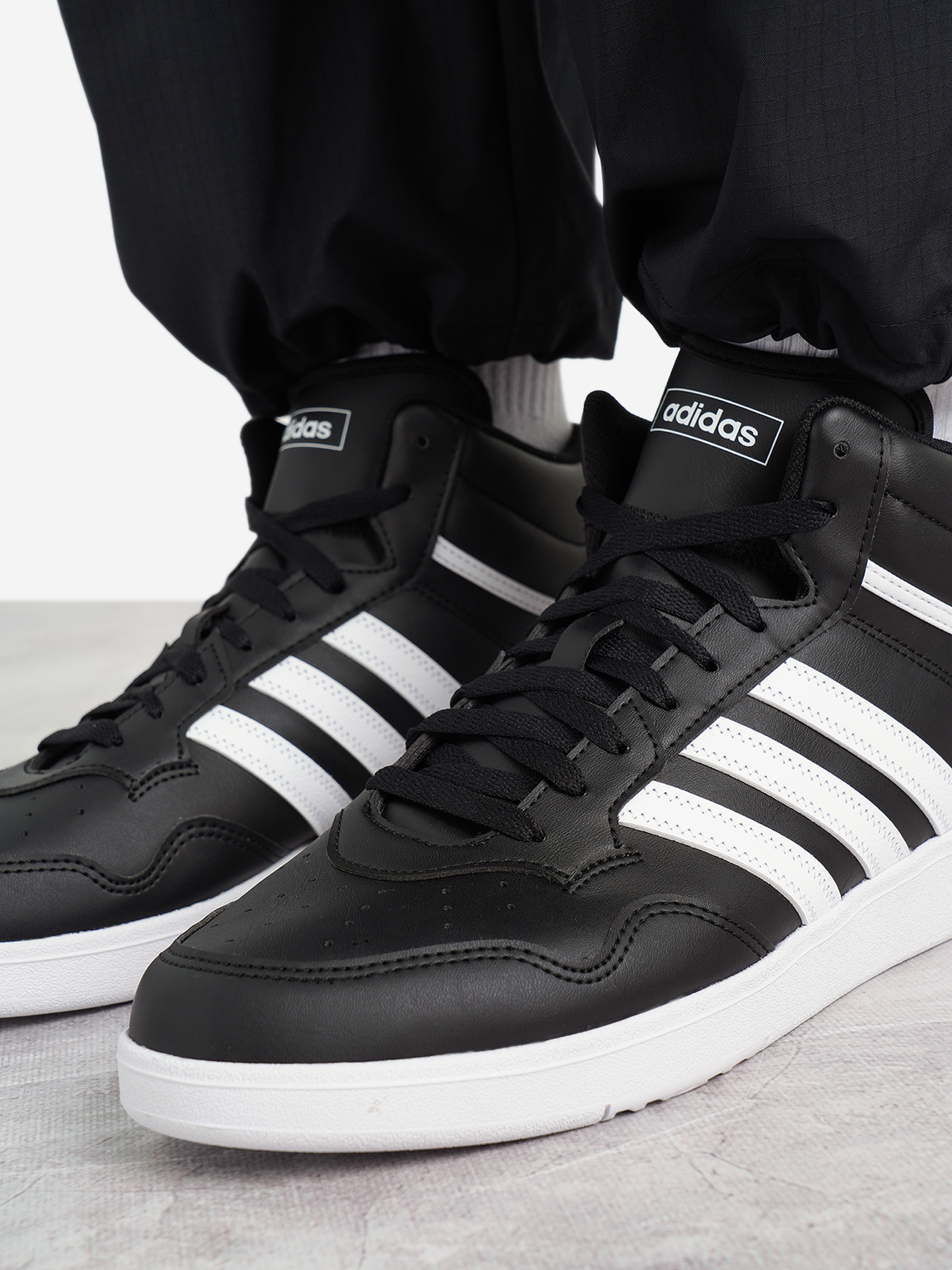 фото Кеды мужские adidas hoops 4.0, черный
