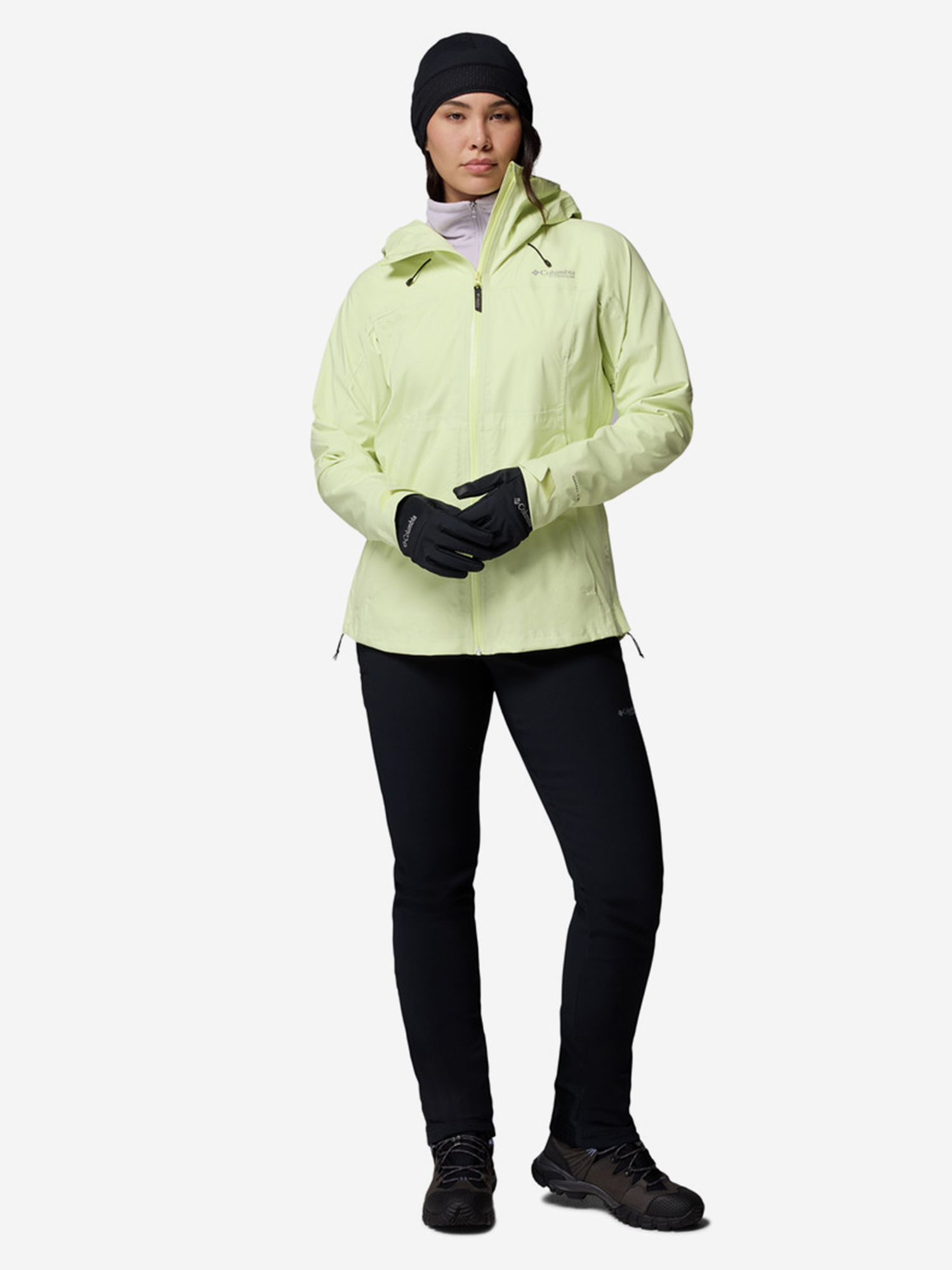фото Куртка софтшелл женская columbia northwest explorer 3 l, желтый