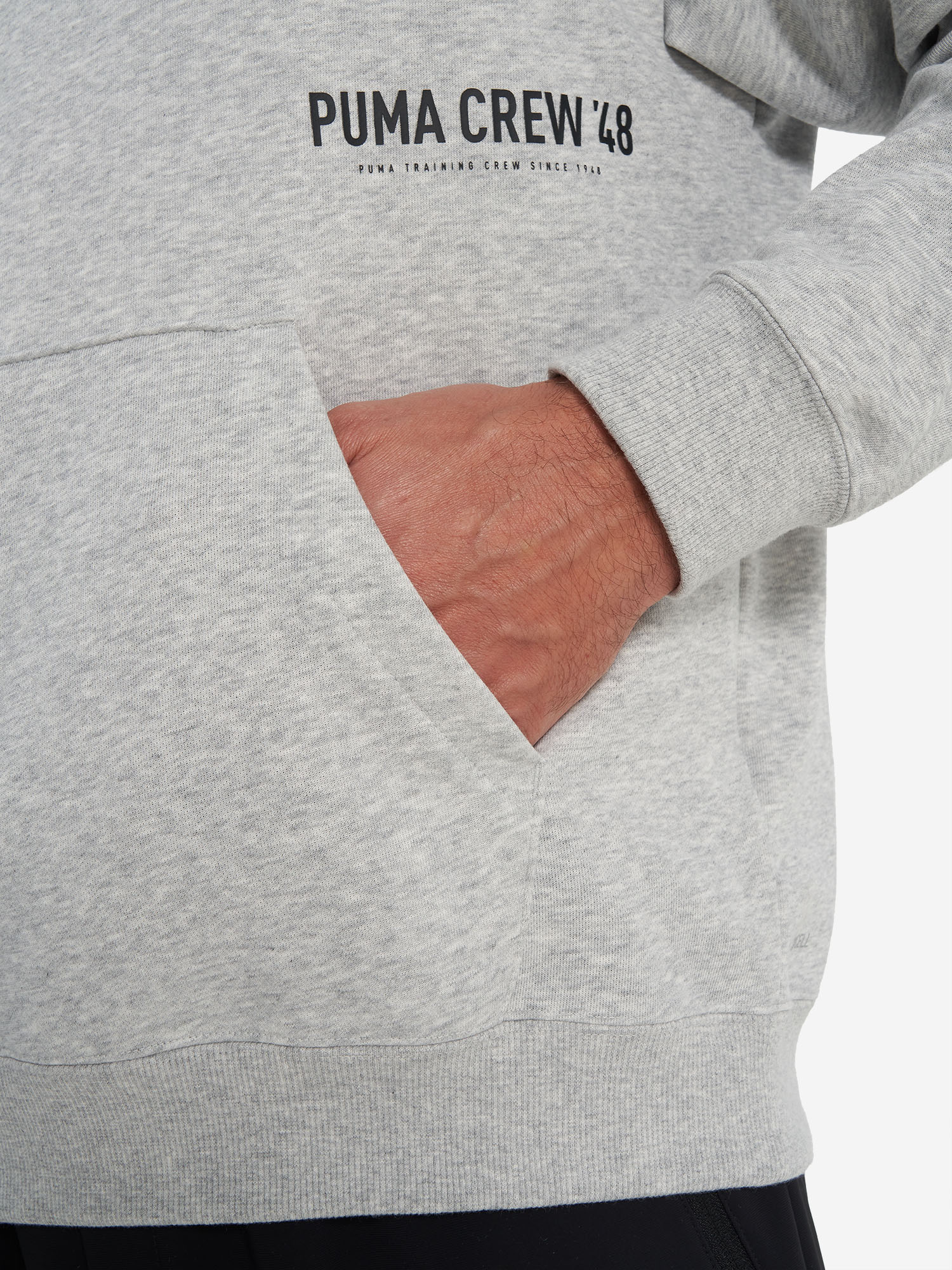 фото Худи мужское puma graphic french terry, серый