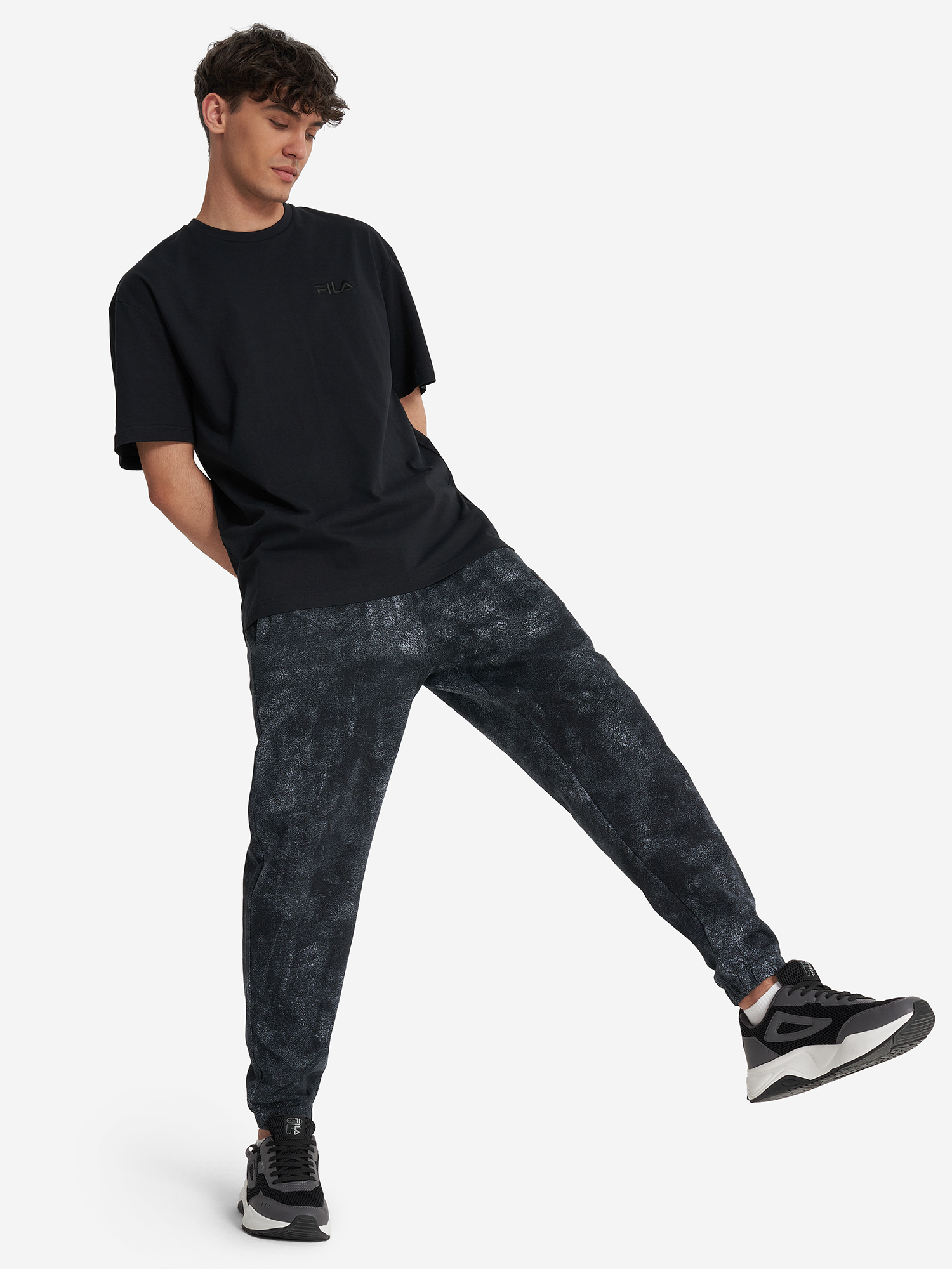 фото Футболка мужская fila essentials, черный
