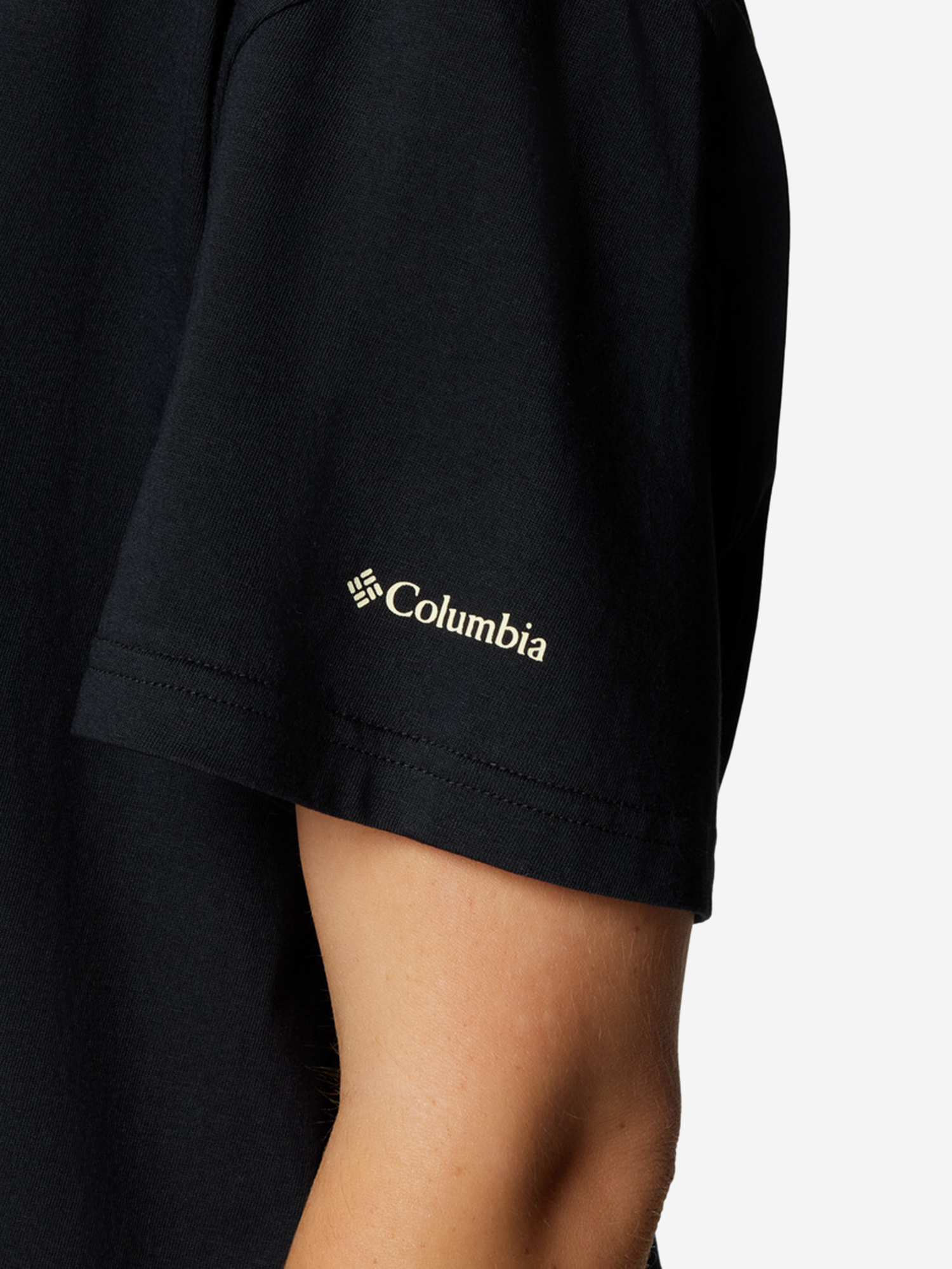 фото Футболка женская columbia rolling bend graphic relaxed crop ss, черный