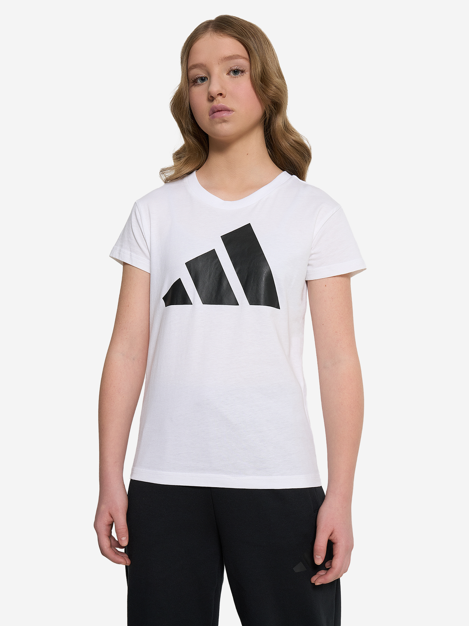 фото Футболка для девочек adidas, белый