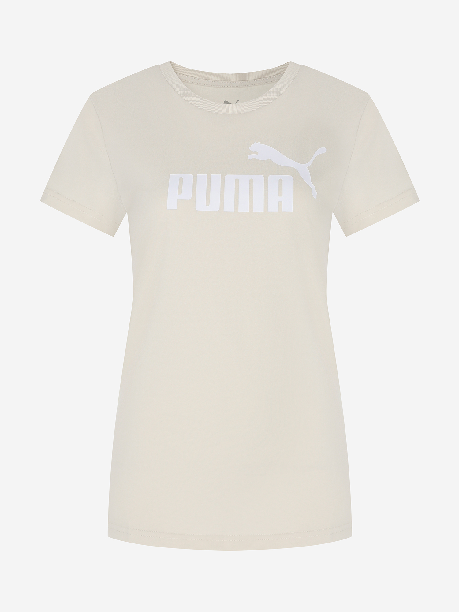 фото Футболка женская puma ess no. 1 logo, бежевый