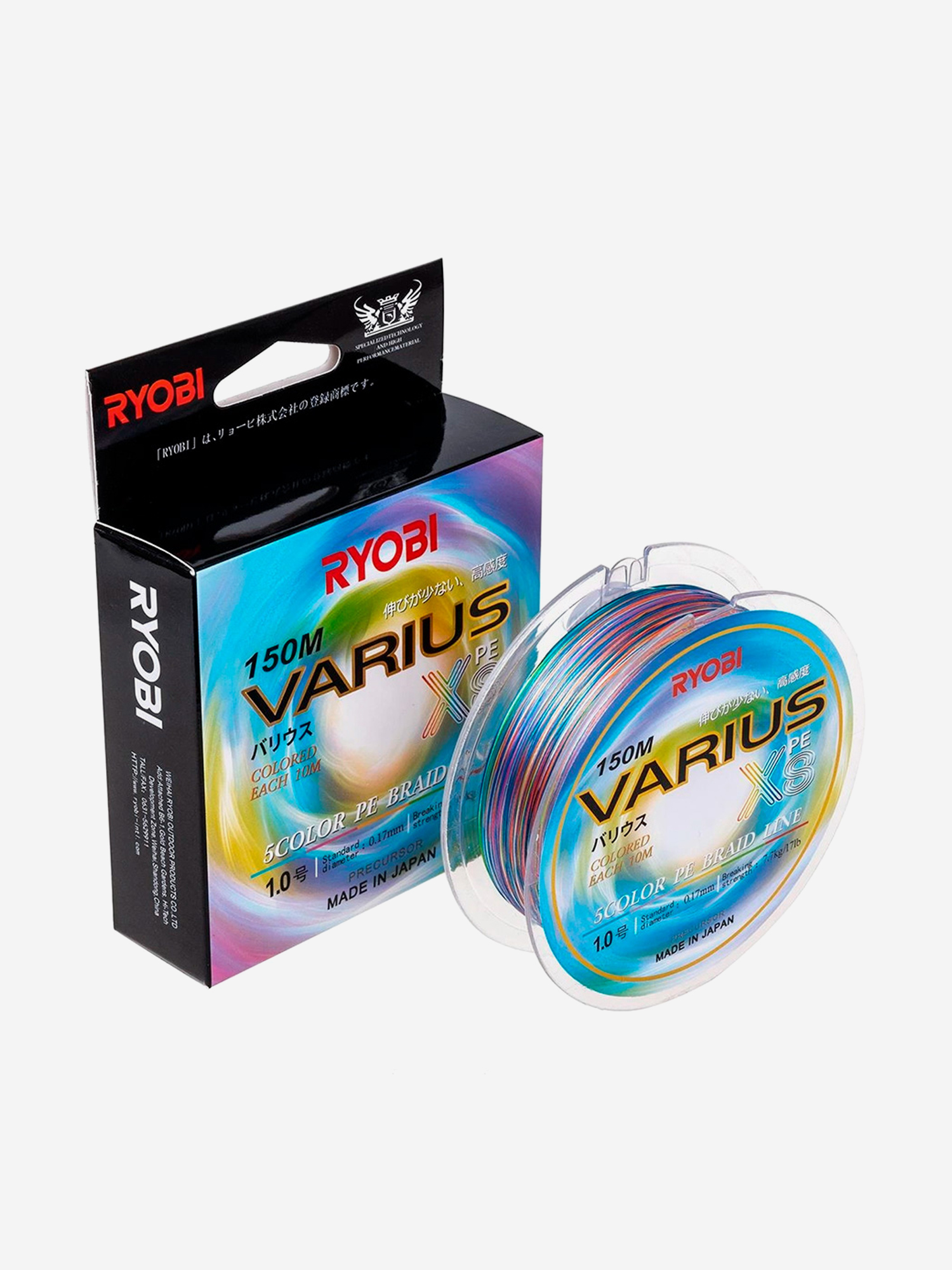 Шнур плетеный для рыбалки Ryobi VARIUS PE8X, 150м, 0,165мм, 7,7кг, мультиколор, Мультицвет
Шнур плетеный для рыбалки Ryobi VARIUS PE8X, 150м, 0,165мм, 7,7кг, мультиколор, Мультицвет