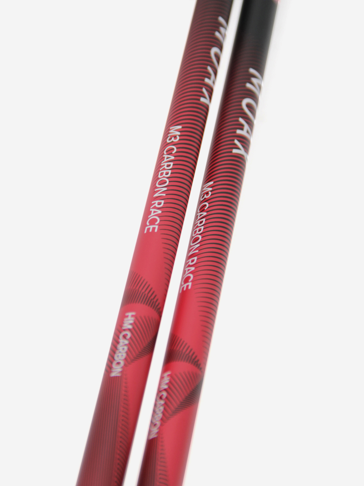 фото Палки лыжные moaxsport m3 carbon race, красный