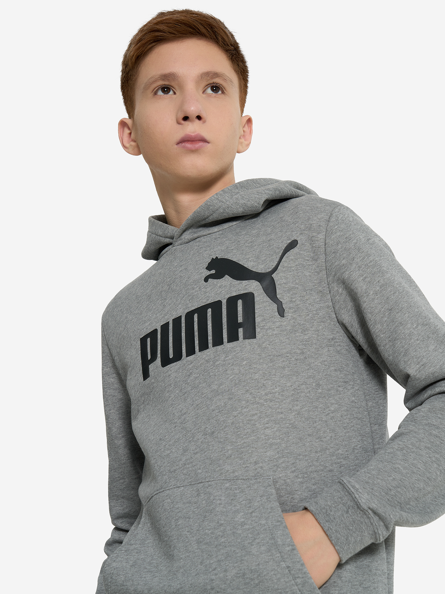 фото Худи для мальчиков puma no. 1 logo, серый