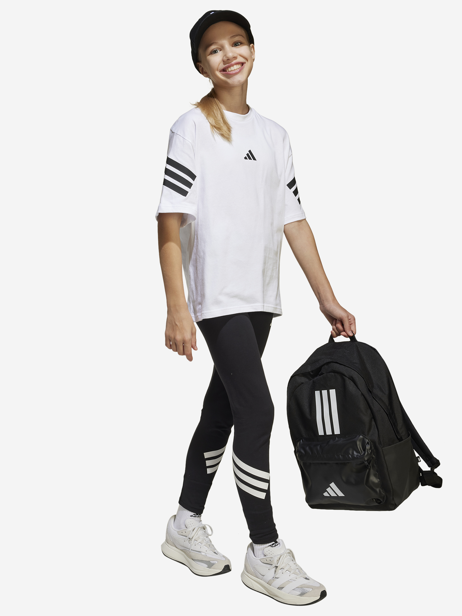 фото Футболка для девочек adidas, белый