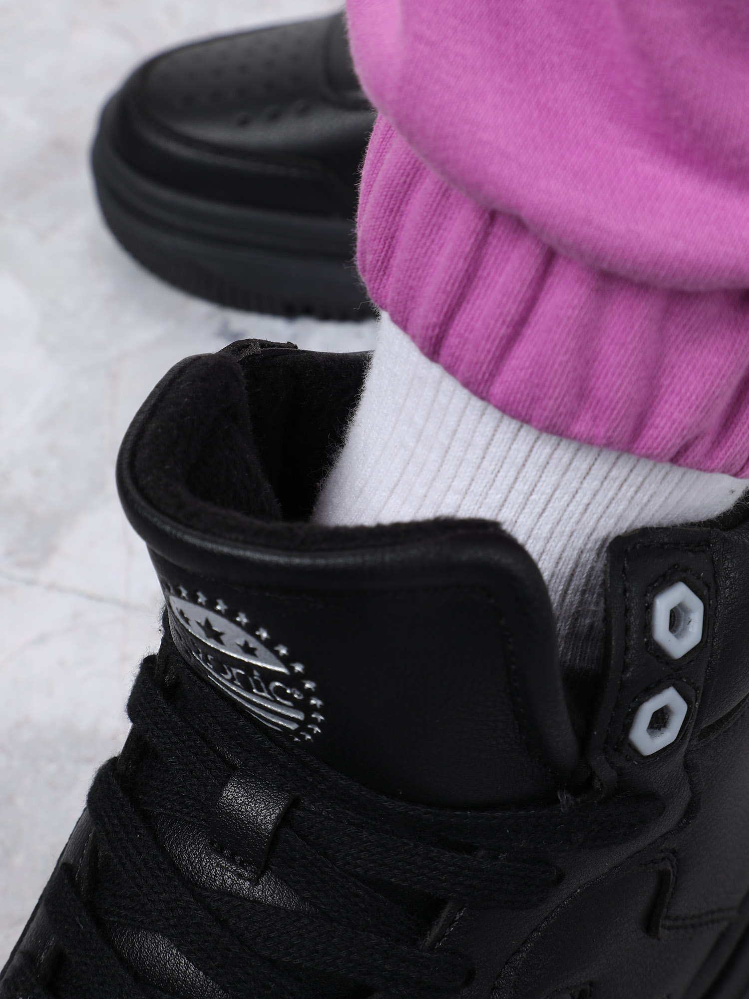 фото Кеды женские etonic basket high warm, черный