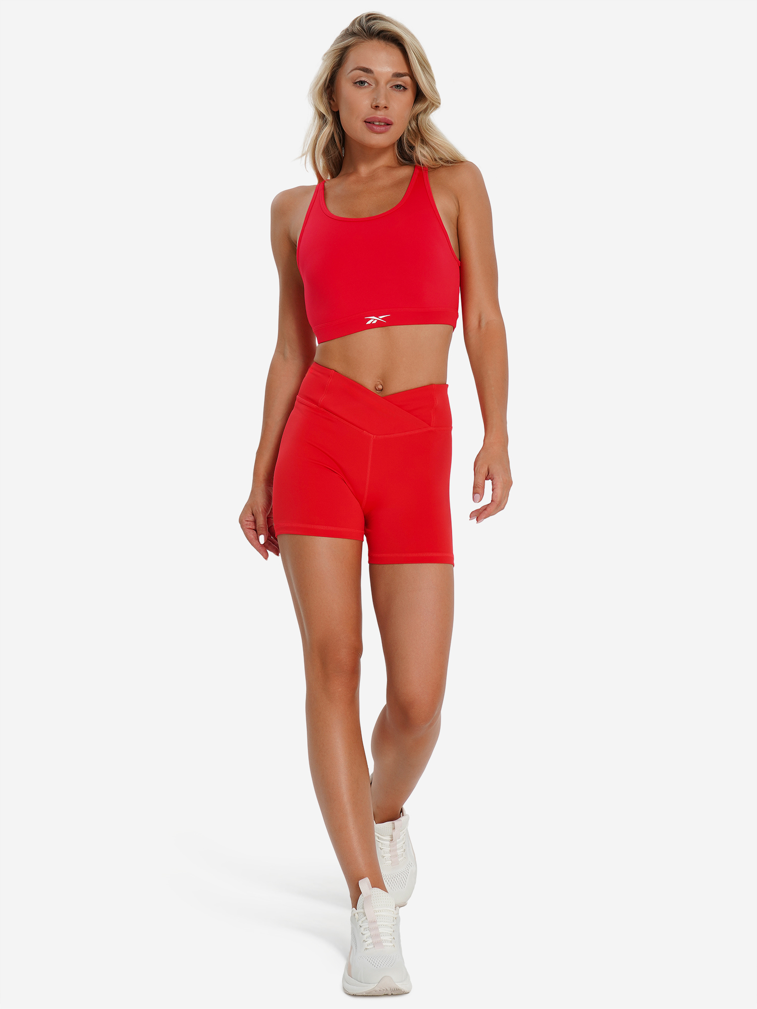 фото Топ бра спортивный reebok tulip core, красный