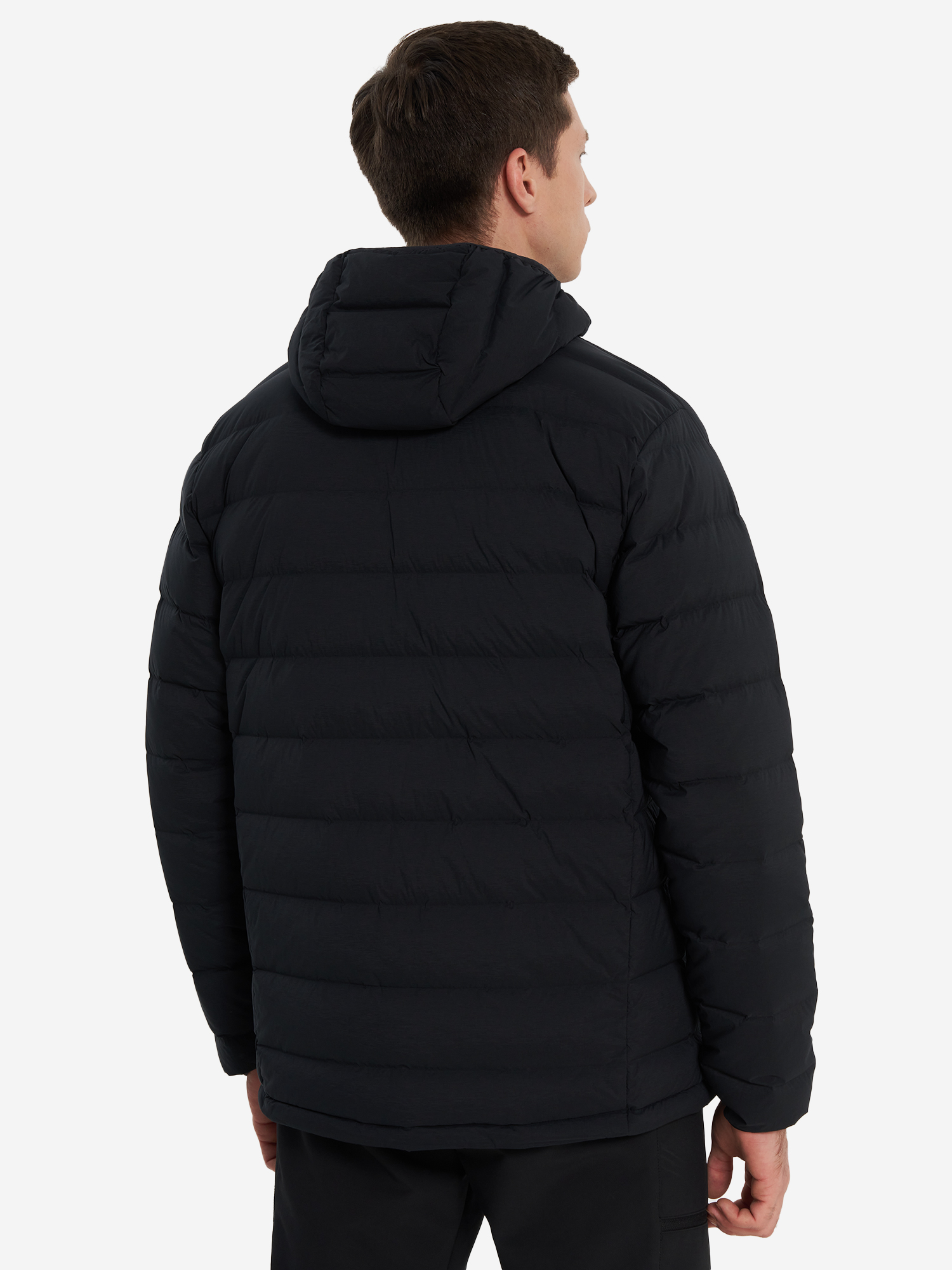 фото Пуховик мужской columbia drift peak stretch down hooded jacket, черный