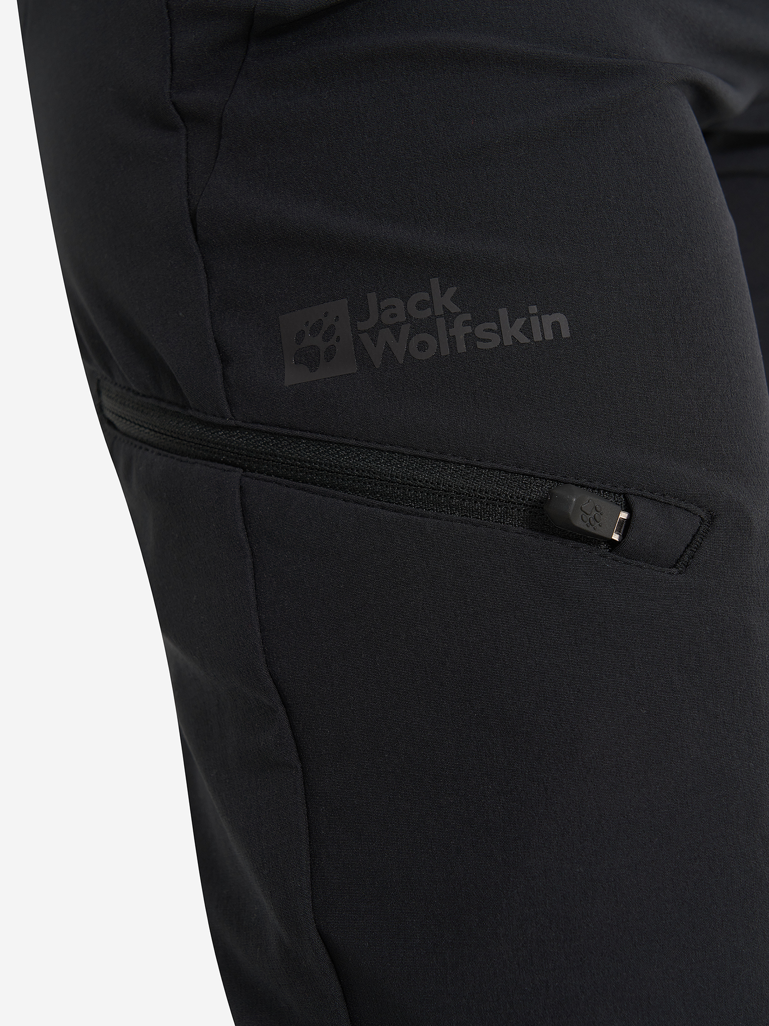фото Брюки женские jack wolfskin geigelstein, черный