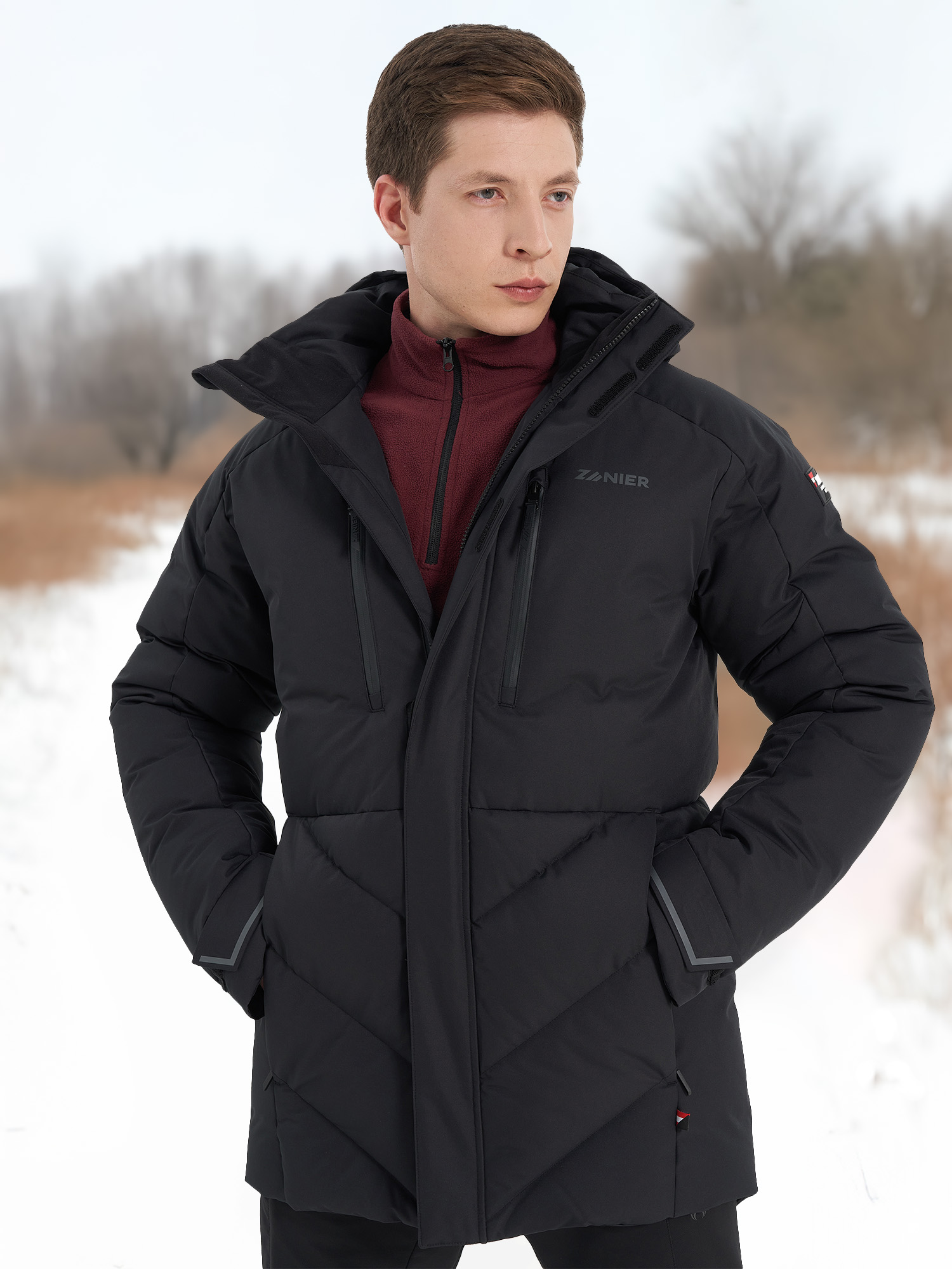 Пуховик мужской Zanier, Черный
Пуховик мужской Zanier, Черный