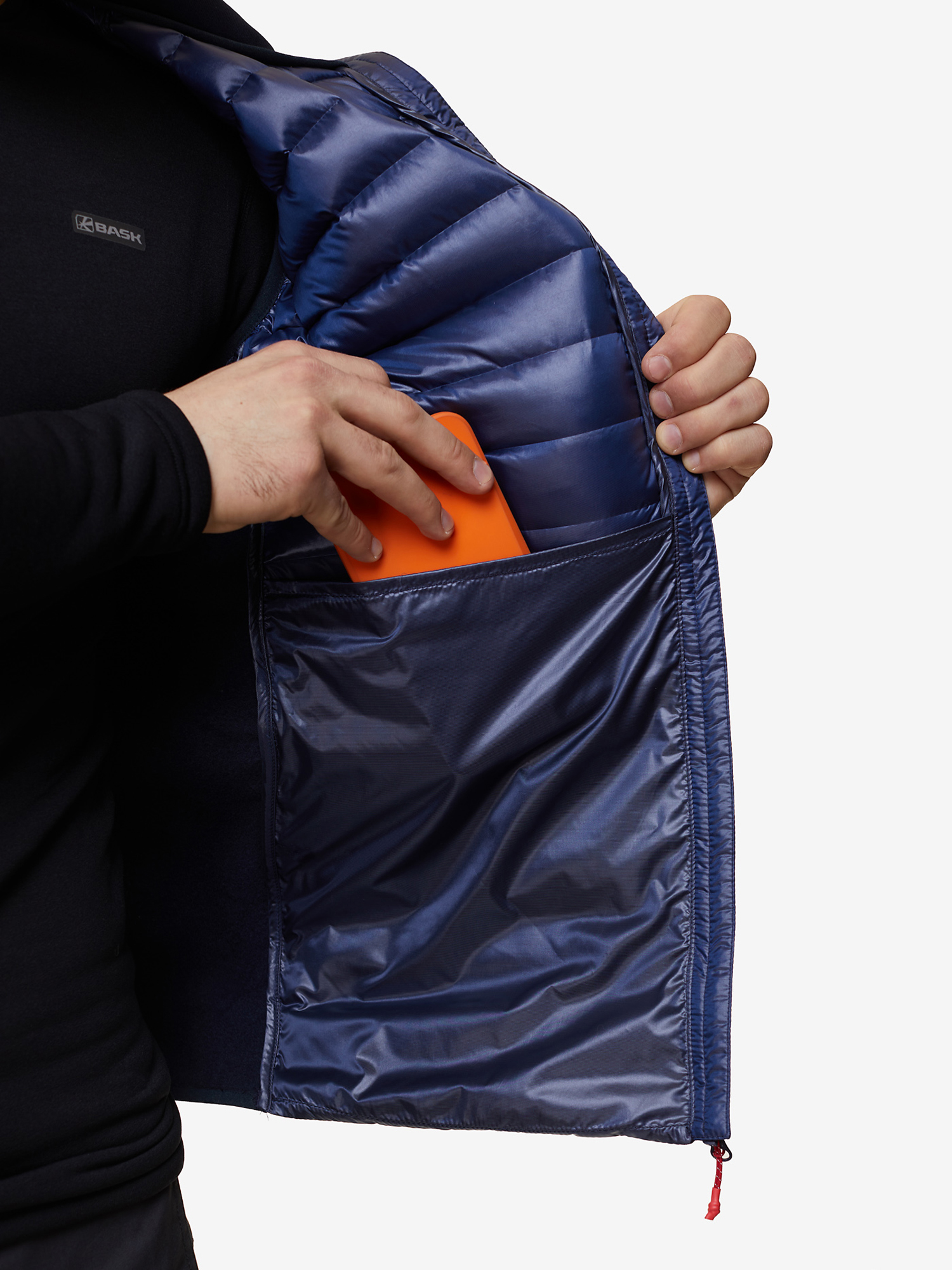 фото Жилет пуховой мужской bask chamonix light vest, синий