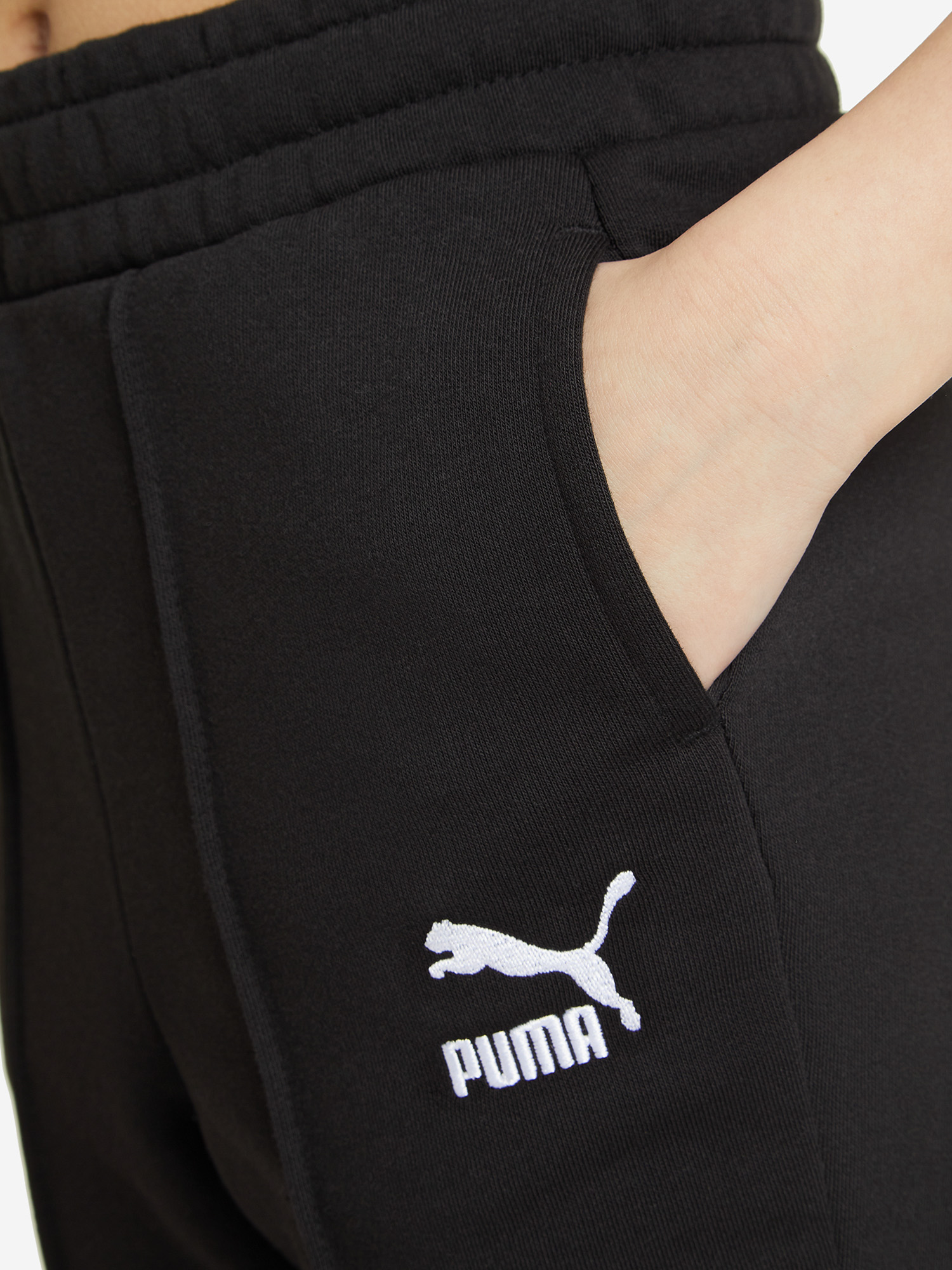 фото Брюки для девочек puma classics, черный