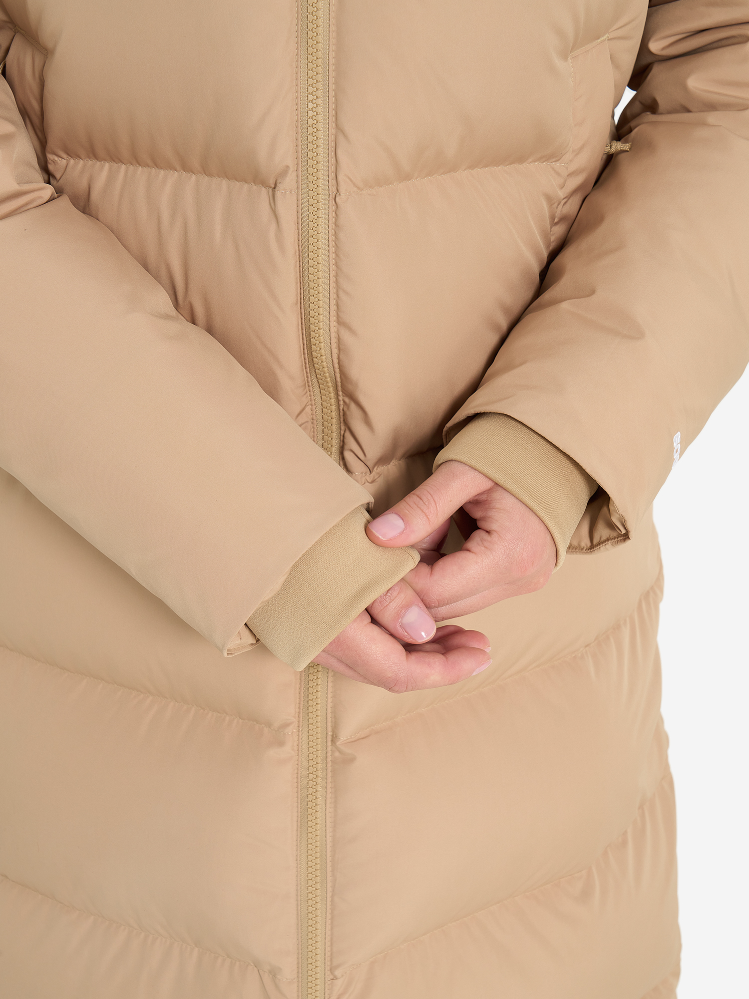 фото Пуховик женский the north face triple c, бежевый
