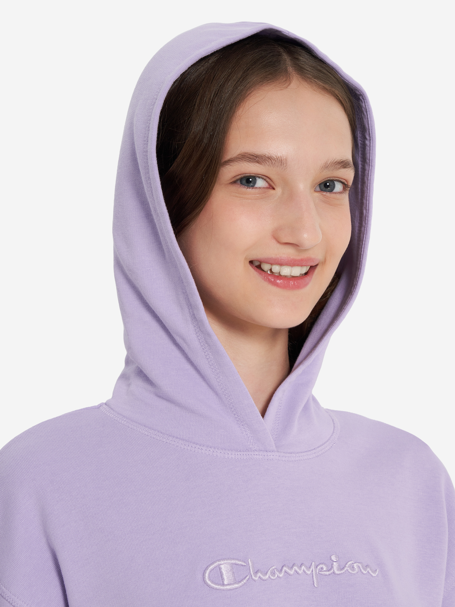 фото Худи для девочек champion, фиолетовый