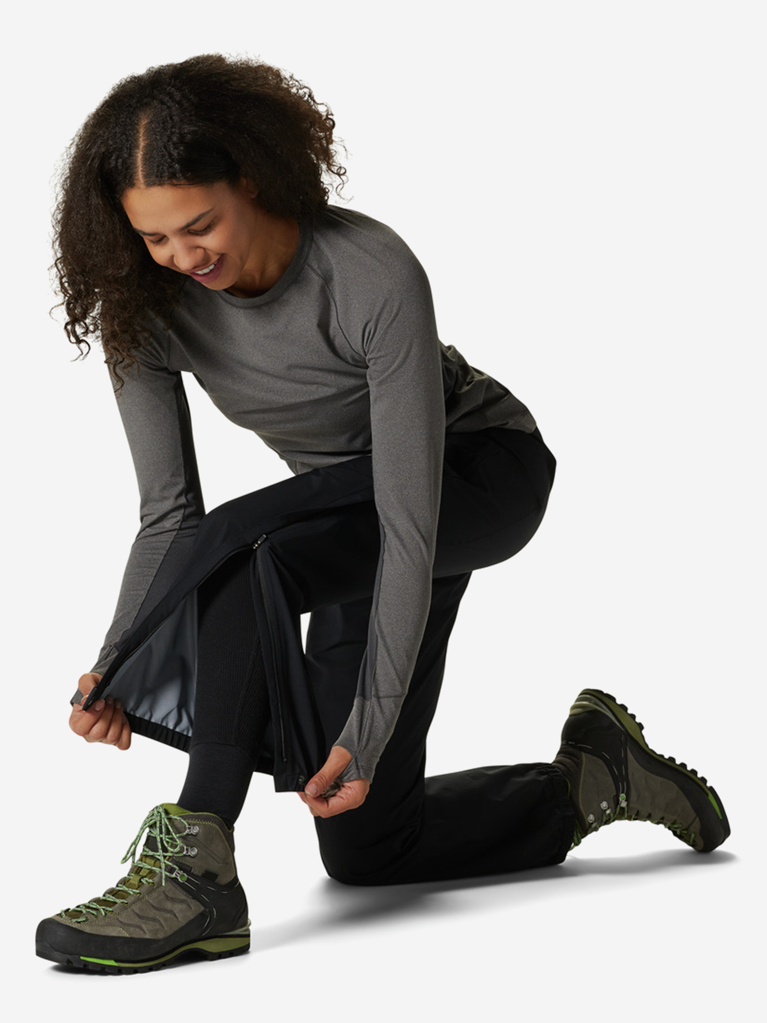 фото Брюки женские mountain hardwear stretch ozonic pant, черный