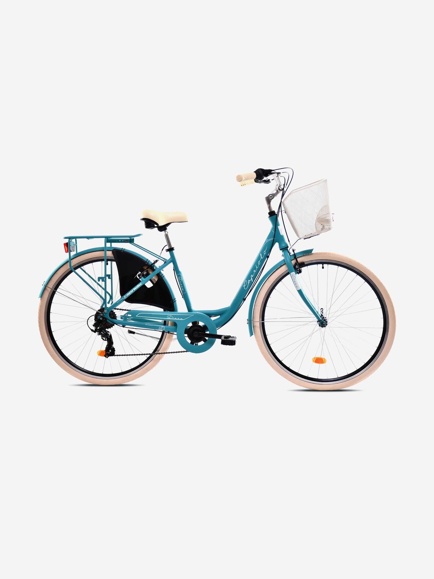 Велосипед CAPRIOLO CITY DIANA ALU (1 X 7), рама алюминий , колёса 28'' (изумрудно-бирюзовый (матовый) - белый), Зеленый
Велосипед CAPRIOLO CITY DIANA ALU (1 X 7), рама алюминий , колёса 28'' (изумрудно-бирюзовый (матовый) - белый), Зеленый