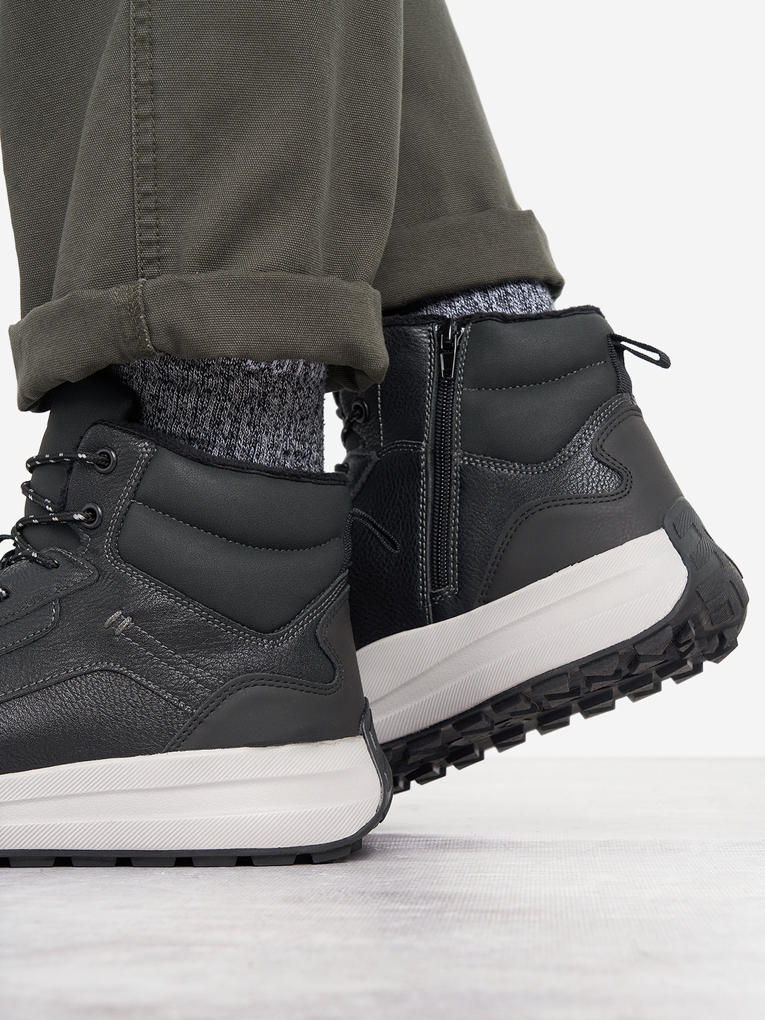 фото Ботинки утепленные мужские safety jogger, черный