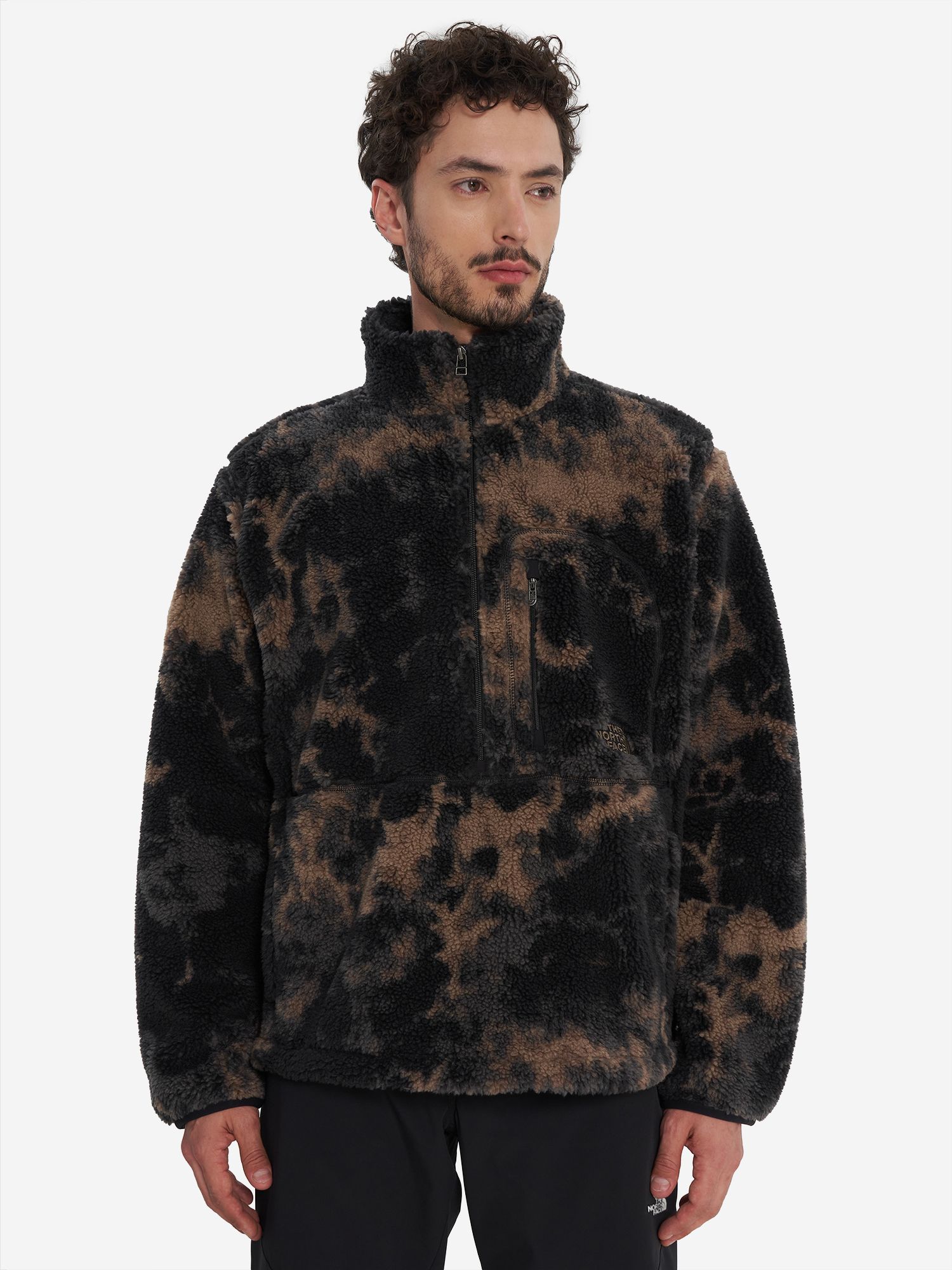 фото Толстовка мужская оверсайз the north face extreme pile 2, черный