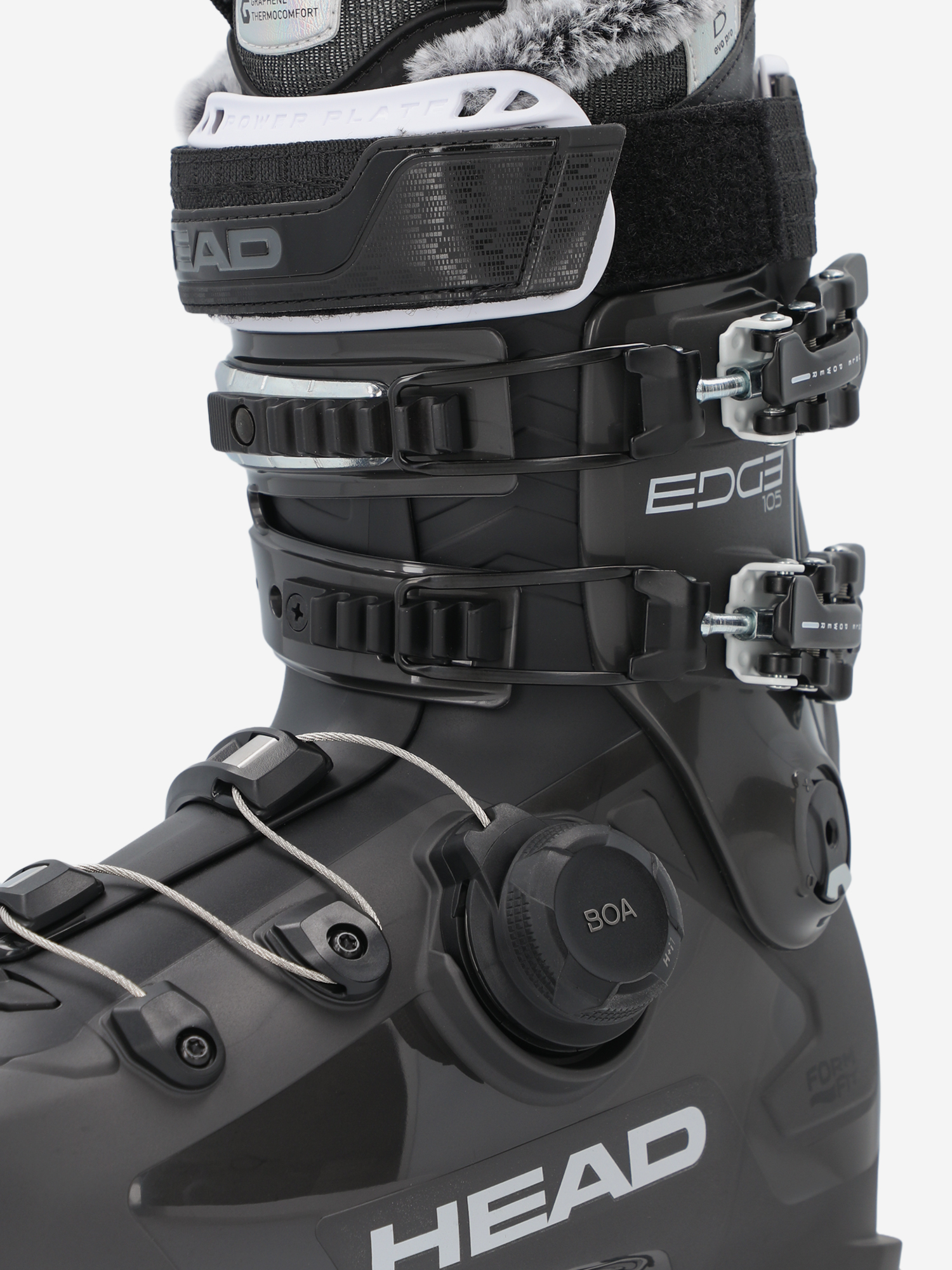 фото Ботинки горнолыжные женские head edge 105 w hv gw boa, черный