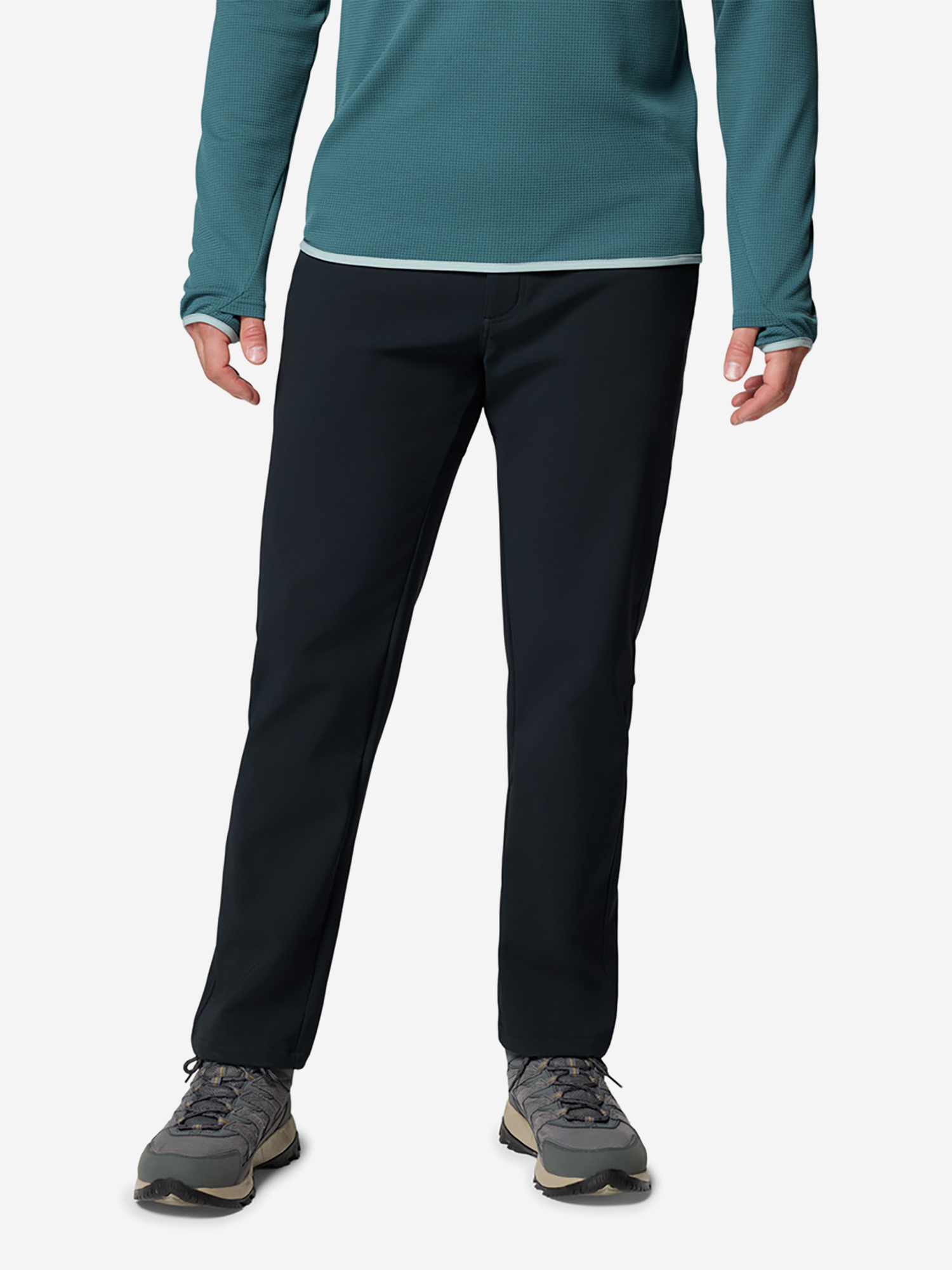 фото Брюки софтшелл мужские columbia time to trail omni-heat pant, черный