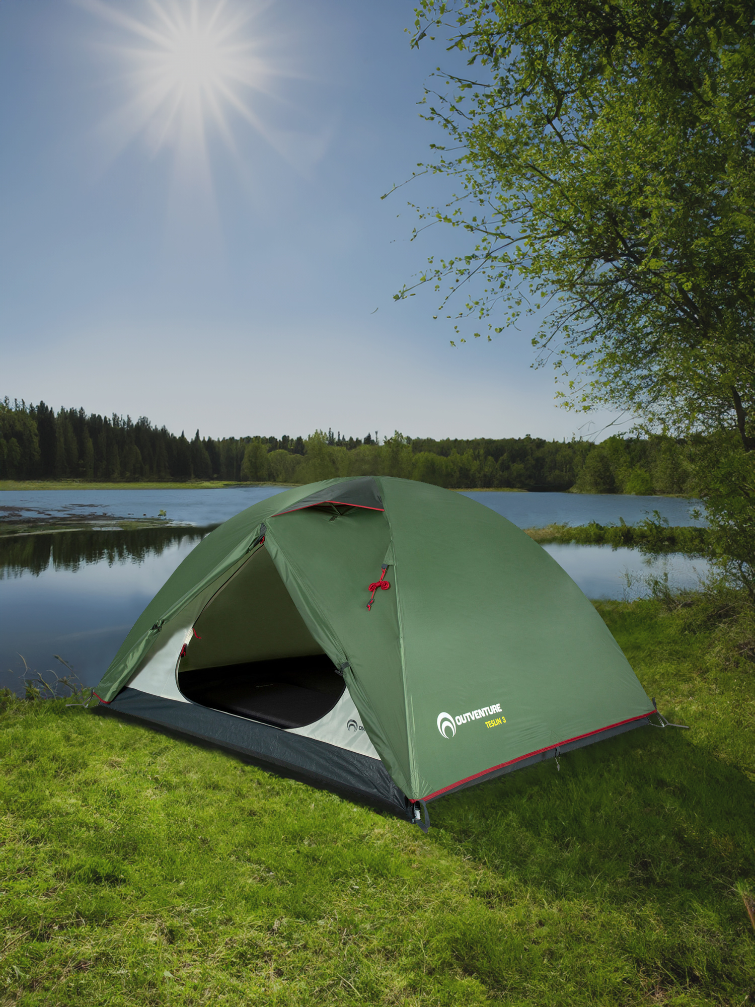 Палатка 3-местная Outventure Teslin 3, Зеленый
Палатка 3-местная Outventure Teslin 3, Зеленый