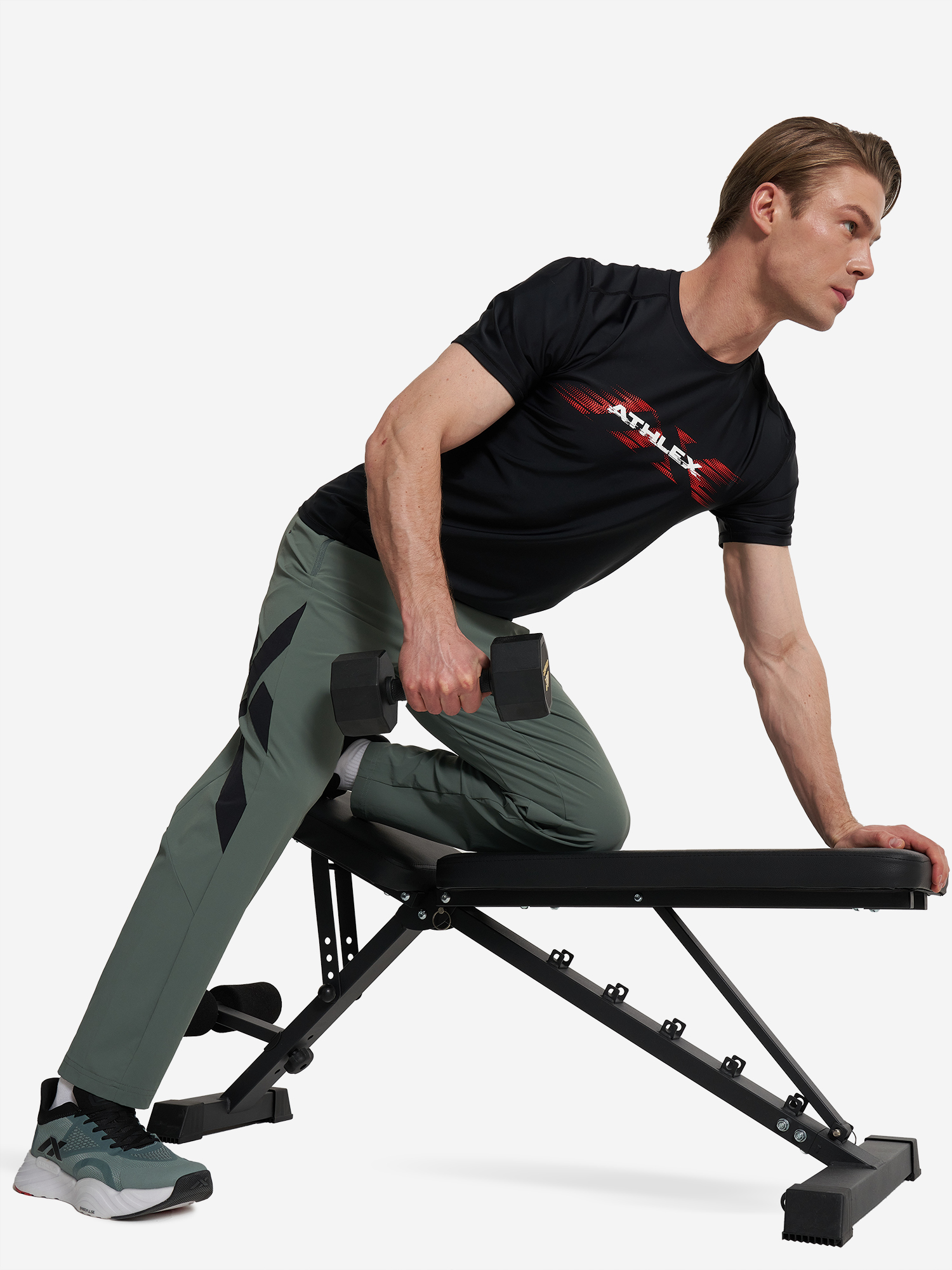 фото Брюки мужские athlex, зеленый