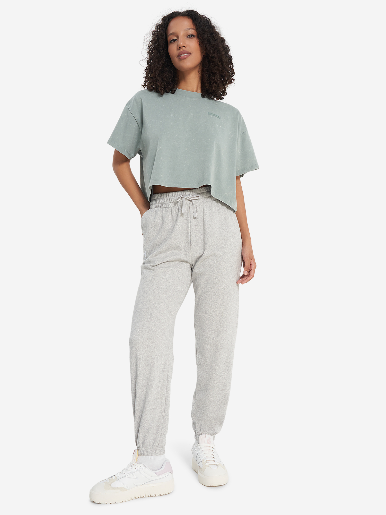 фото Футболка женская under armour wash, зеленый