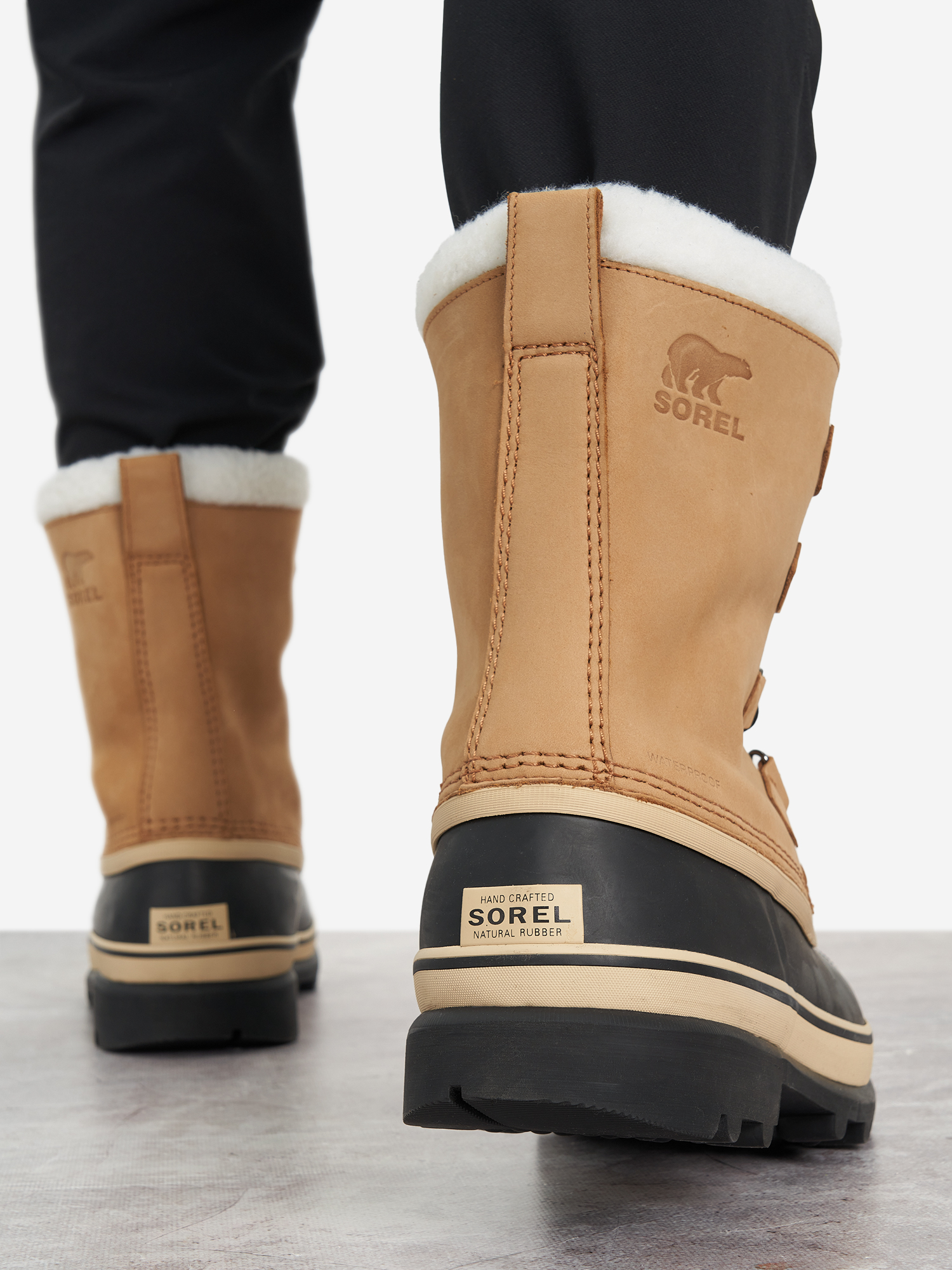 фото Сапоги утепленные мужские sorel caribou waterproof, желтый