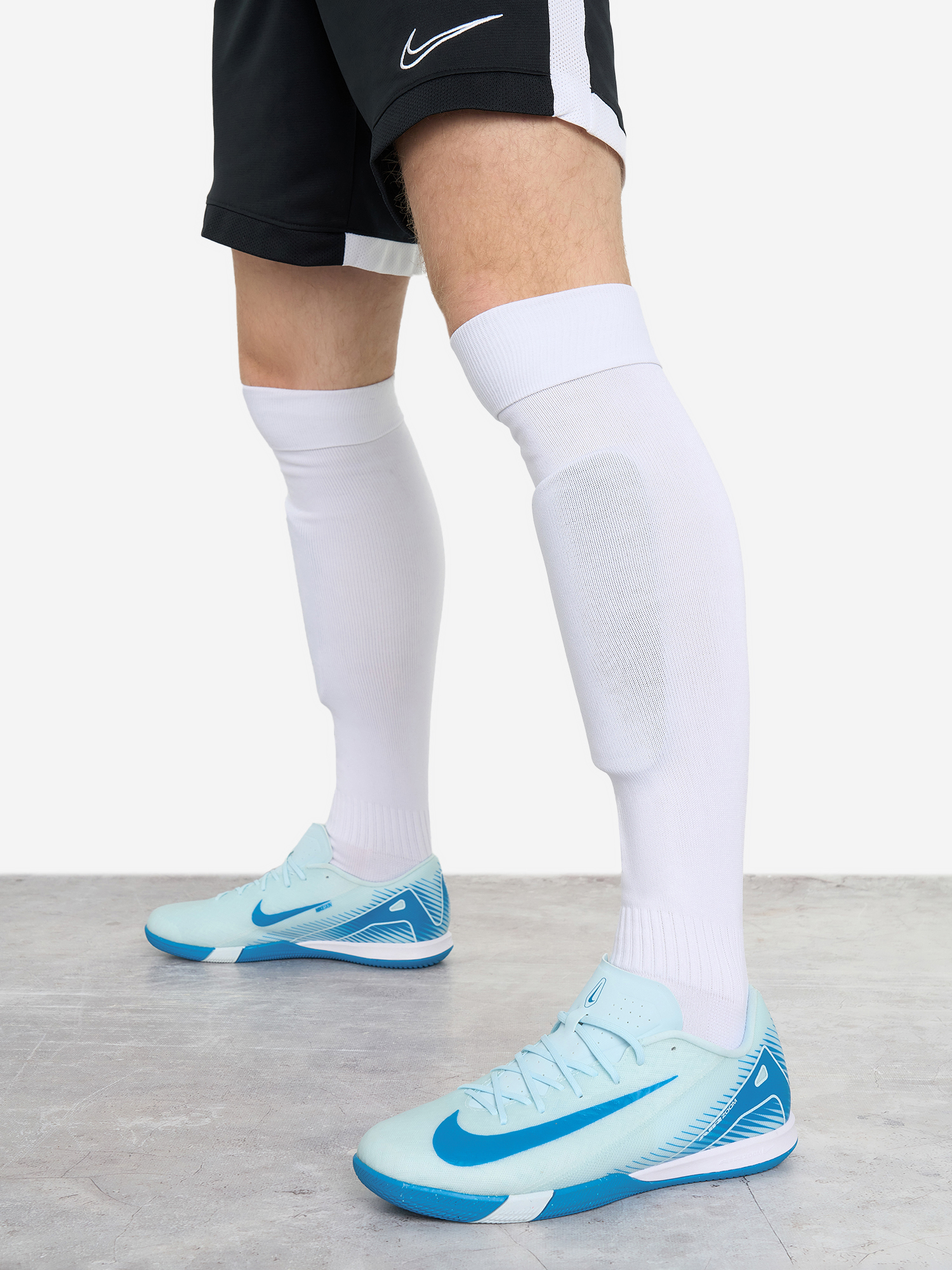 фото Бутсы мужские nike zoom vapor 16 academy ic, голубой