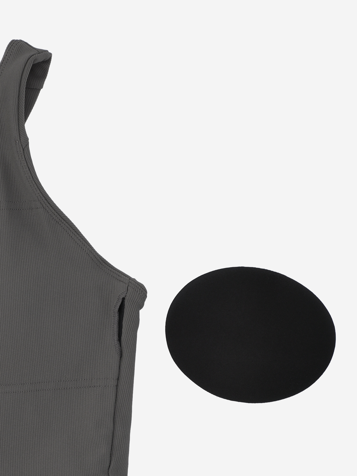 фото Топ бра спортивный demix highflow yoga longline, серый