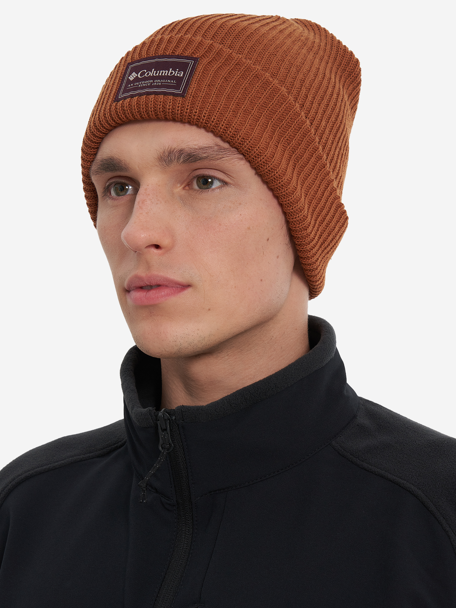фото Шапка columbia lost lager ii beanie, коричневый