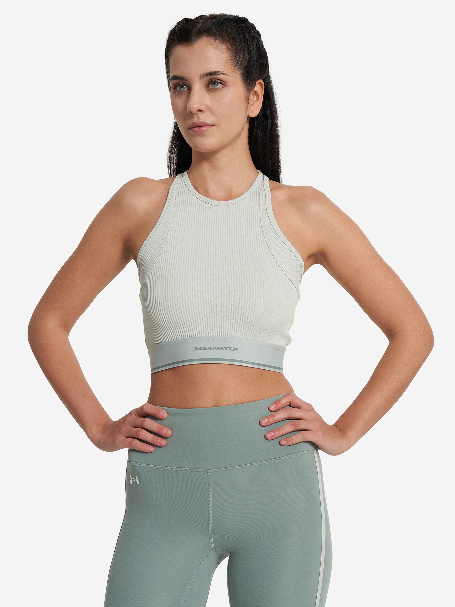 фото Майка женская under armour meridian, голубой
