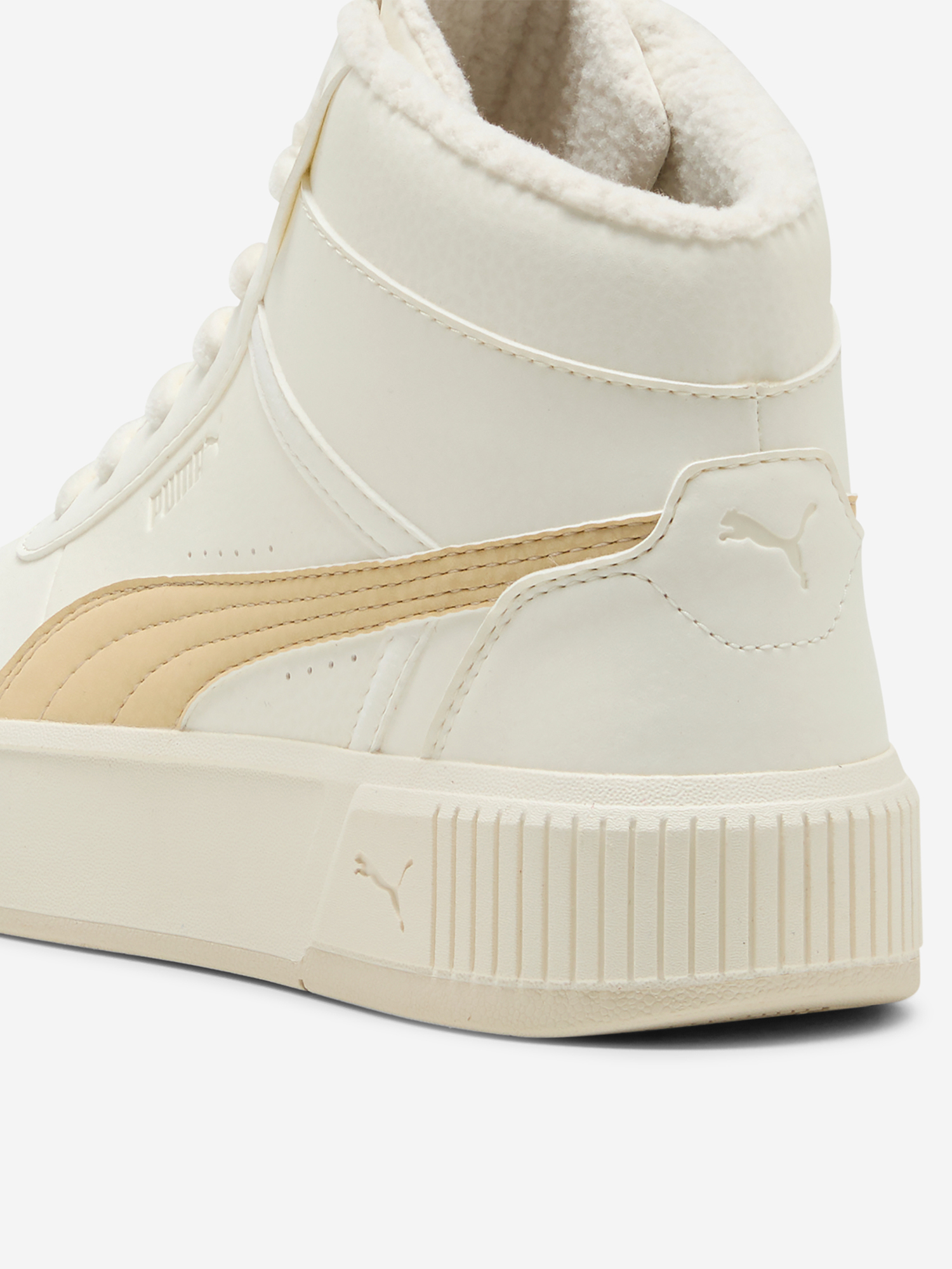 фото Кеды женские puma carina mia wtr, бежевый