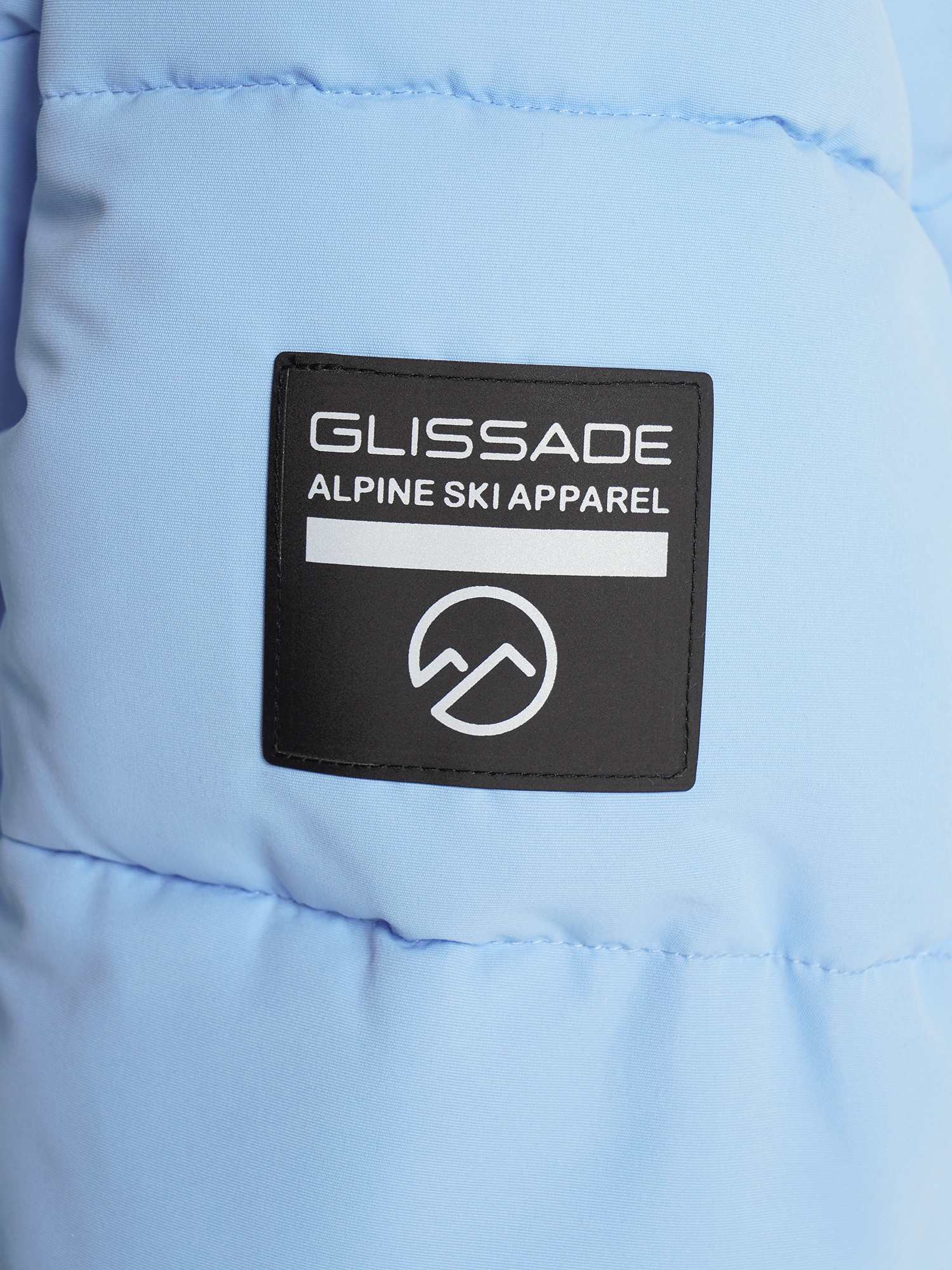 фото Пуховик для девочек glissade, синий