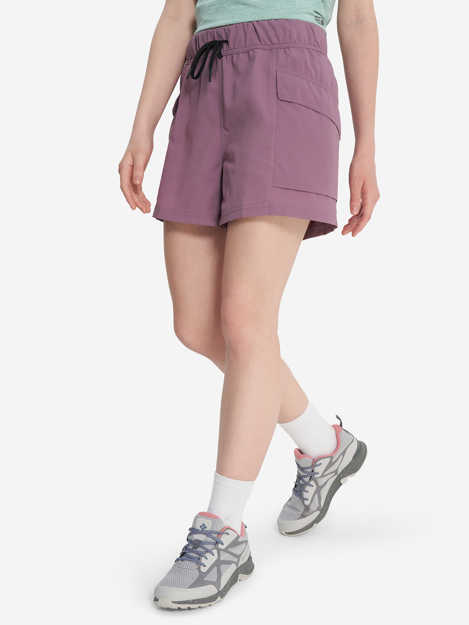 фото Шорты женские mountain hardwear trail sender short, розовый