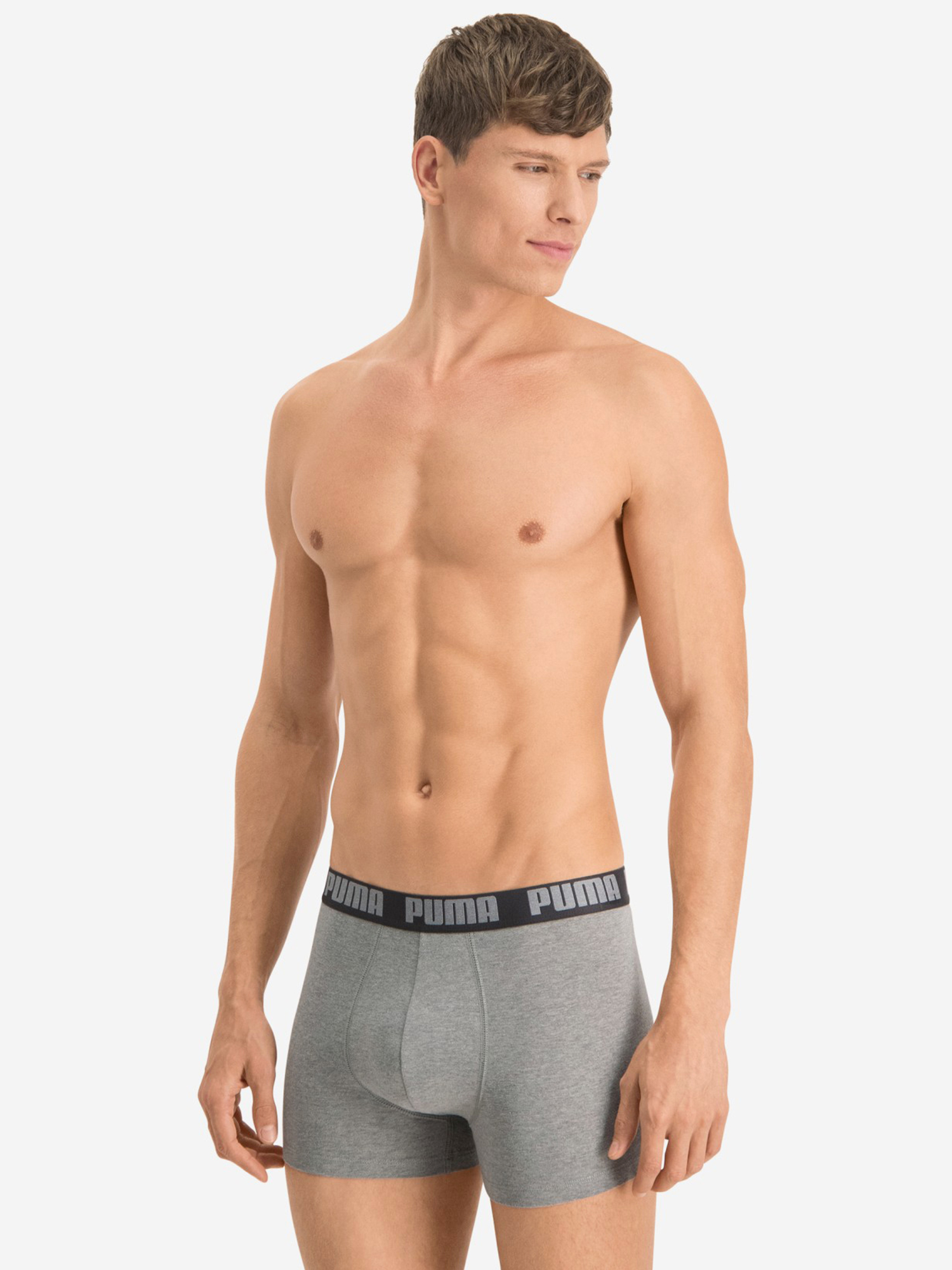 фото Трусы мужские puma basic, 2 штуки, серый