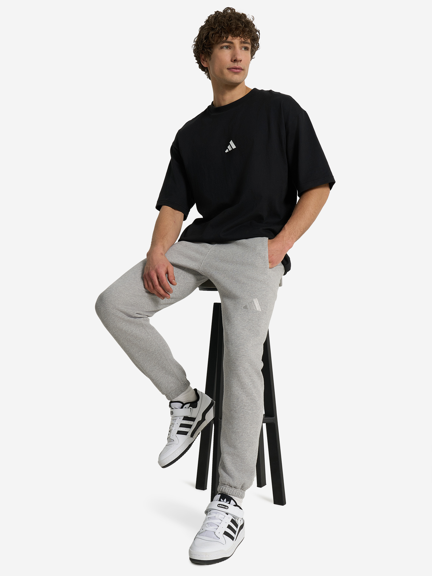 фото Брюки мужские adidas, серый