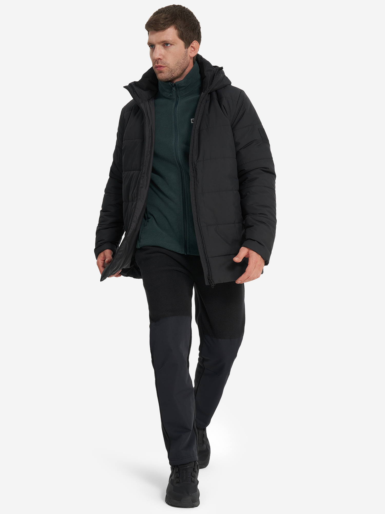 фото Куртка утепленная мужская jack wolfskin deutzer, черный