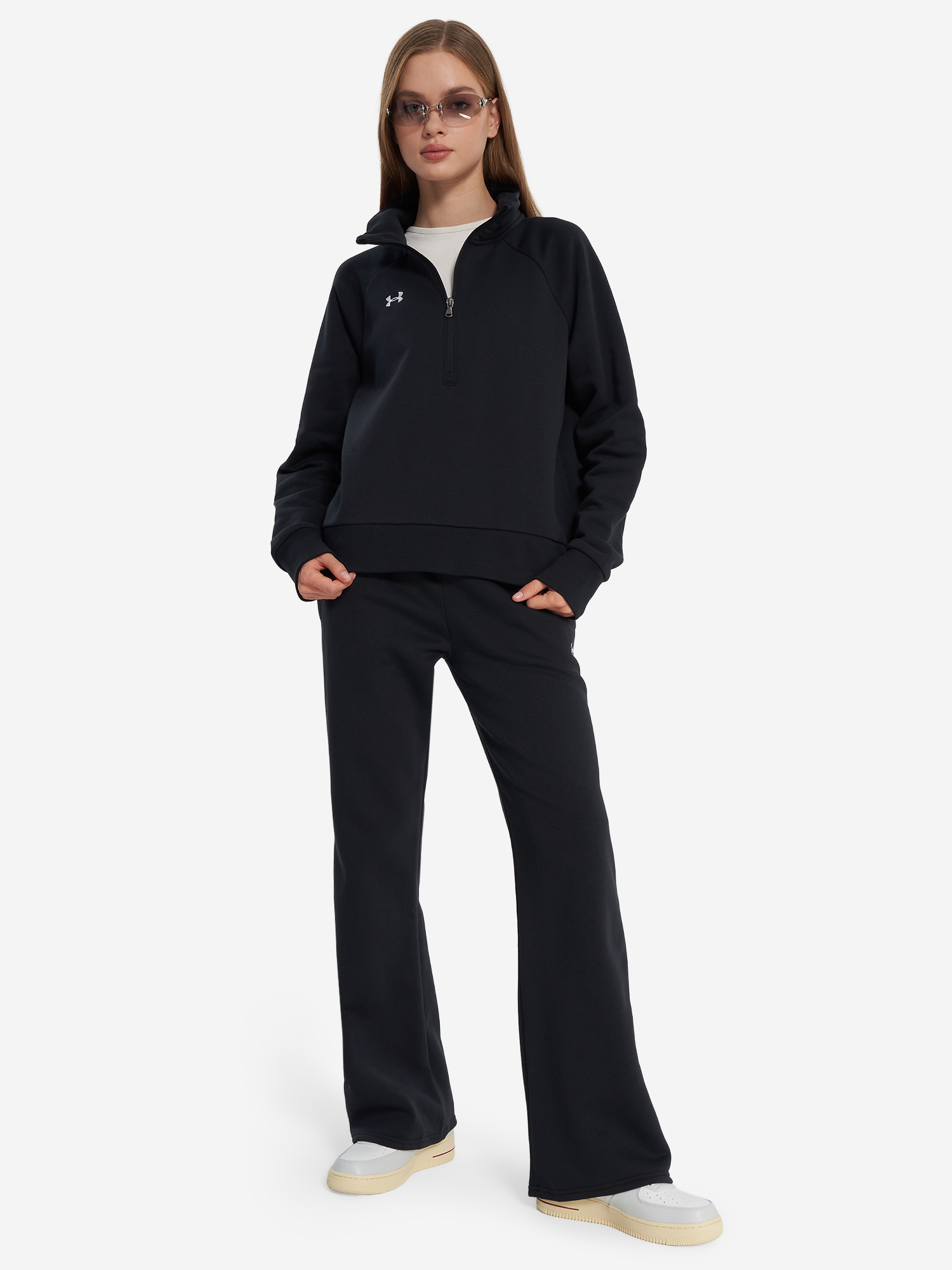 фото Брюки женские under armour rival, черный
