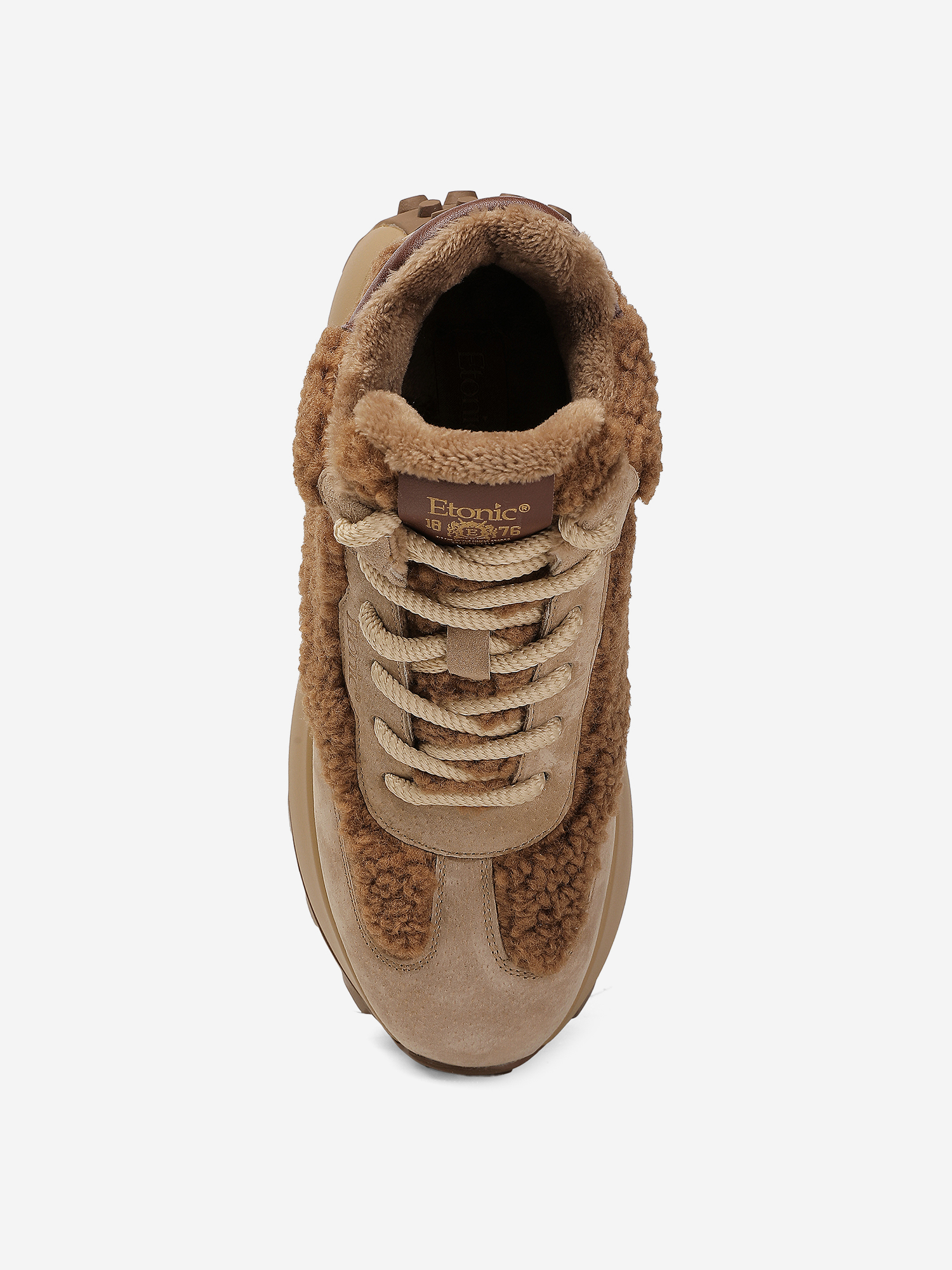фото Кроссовки утепленные женские etonic camilla, коричневый