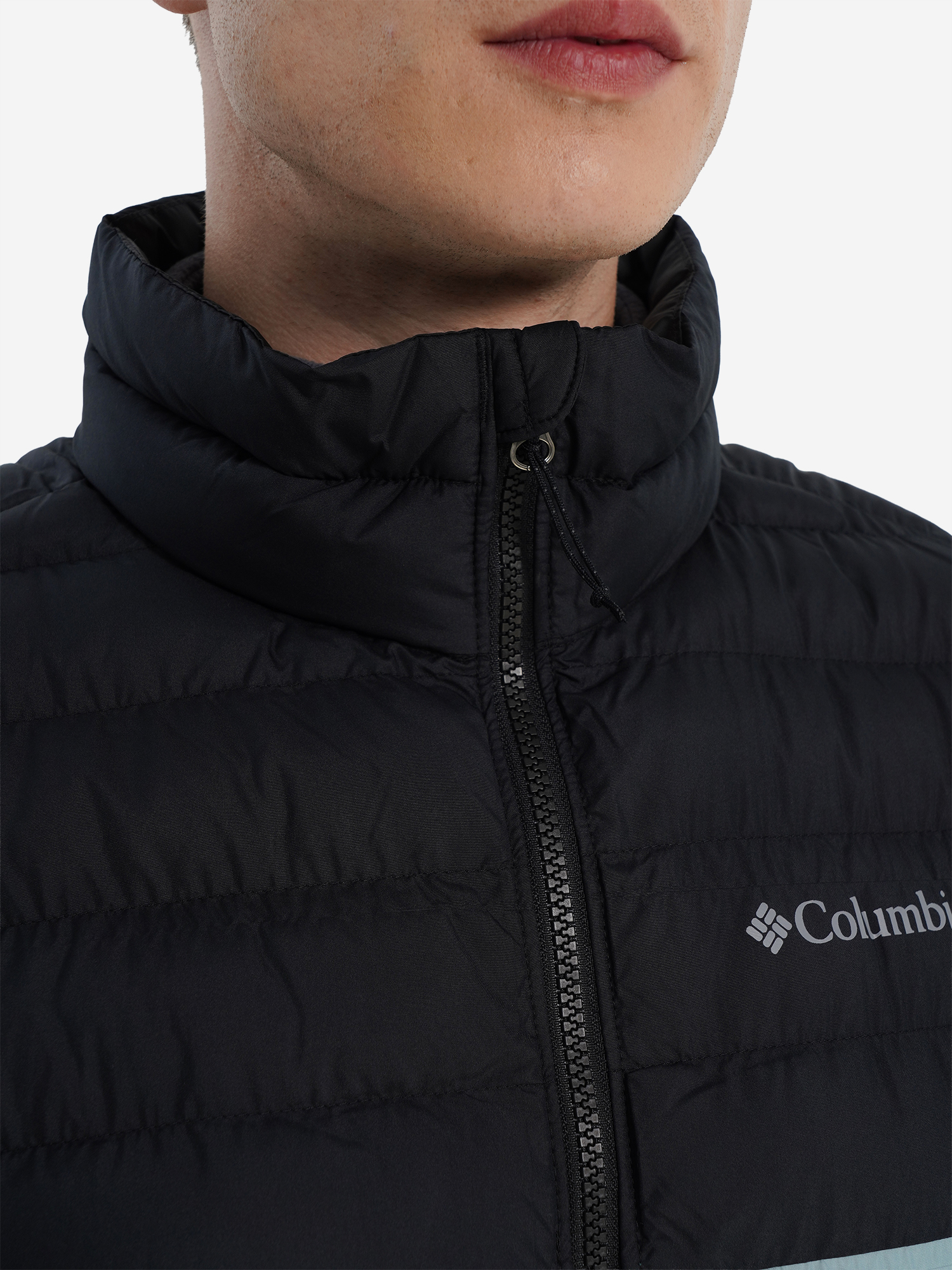 фото Жилет утепленный мужской columbia powder lite ii vest, голубой