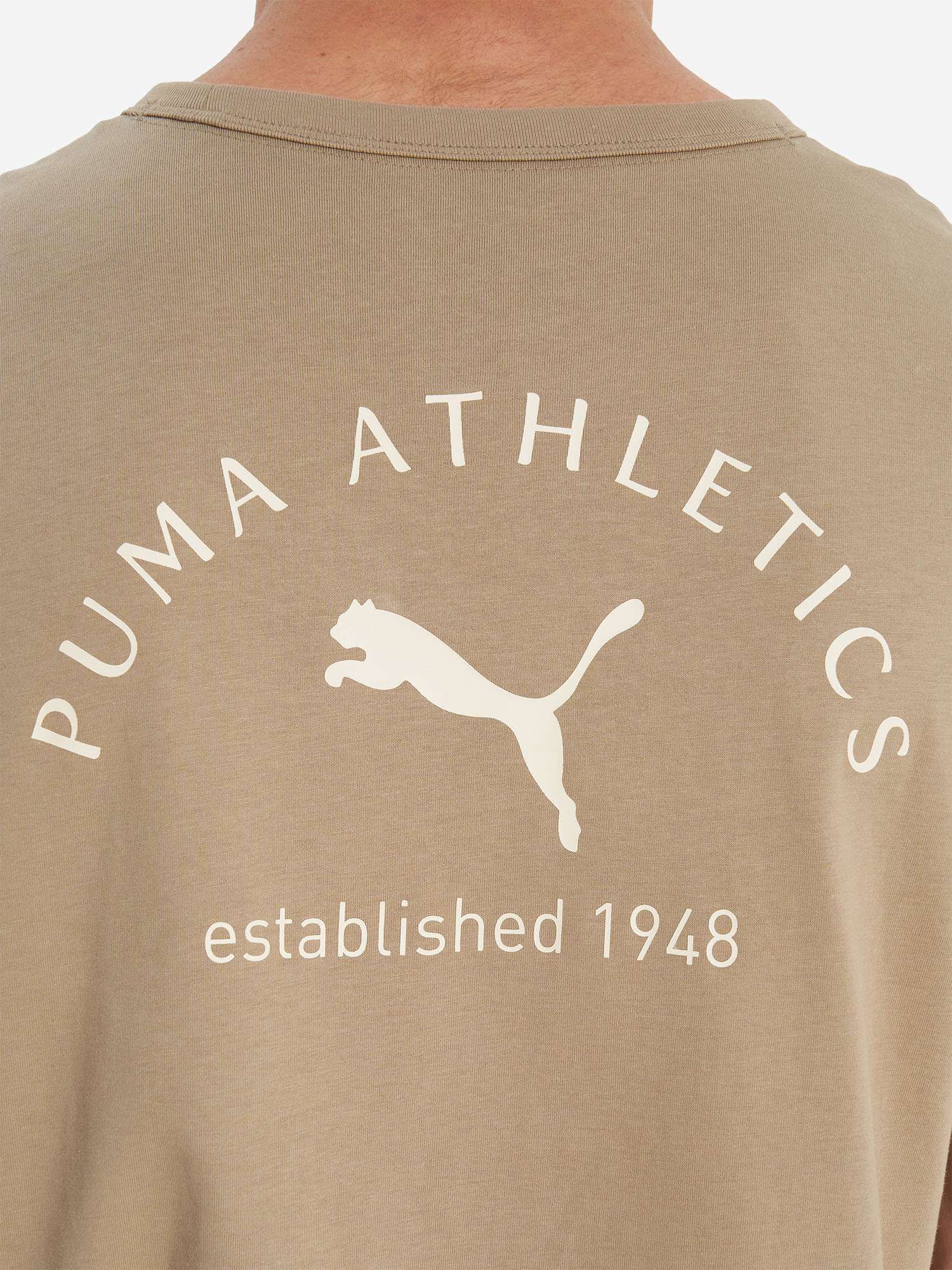 фото Футболка мужская puma class, коричневый