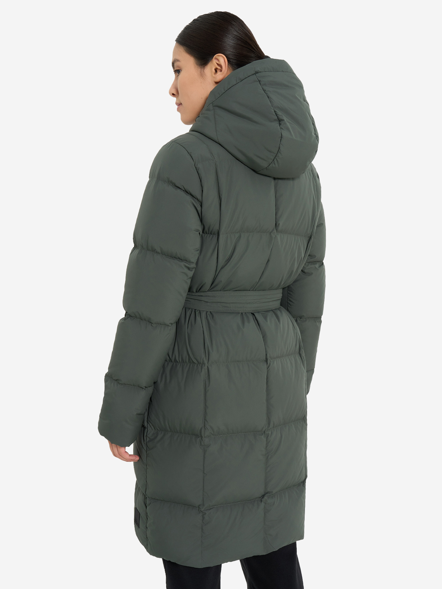 фото Пальто пуховое женское jack wolfskin frozen lake, зеленый