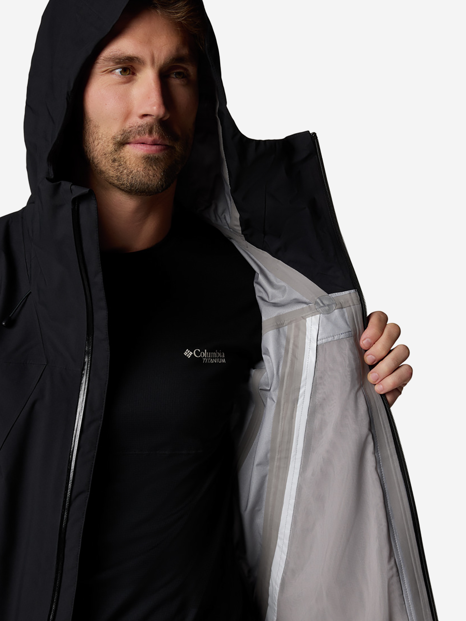 фото Куртка мембранная мужская columbia northwest explorer 3 l shell, черный
