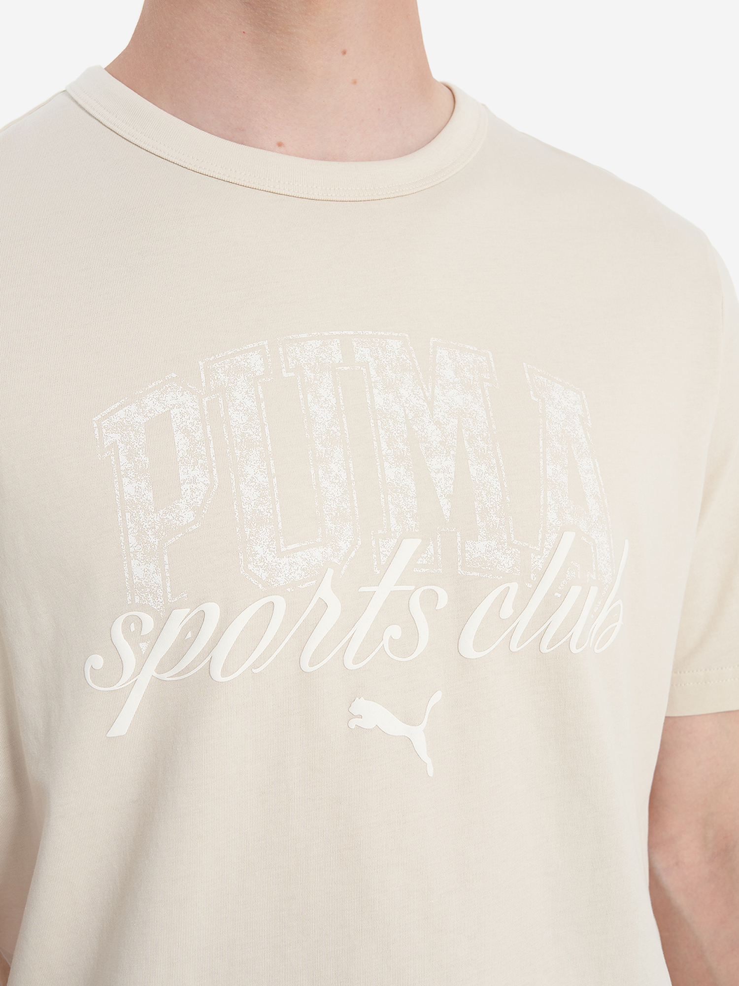 фото Футболка мужская puma, бежевый
